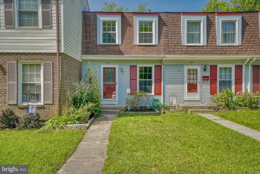 Beautifully updated and freshly painted townhouse with hardwood floors, updated kitchen with built-ins, updated appliances, granite countertops and open floor plan. Upper level bathroom completely renovated in  2019. The newly renovated basement gets excellent light, has a mini-wet bar next to the half bath, is walkout level to a small concrete landing before the backyard, which has a brand new privacy fence.  So many updates to list:  Main sewer line replaced and cleanout added in 2017; HVAC ventilation and dryer vent cleaned in Dec. 2020;  New screen/storm door replaced in 2020; Sump pump, french drain and basement waterproofing with lifetime warranty!  Central air, and unassigned parking.  Very well maintained community pool right around the corner (transferable passes already paid for by seller).  Property located within the Perry Hall School District. Within walking distance of Belmont Park. 
 Condo association fee covers trash, recycling, water and snow removal.