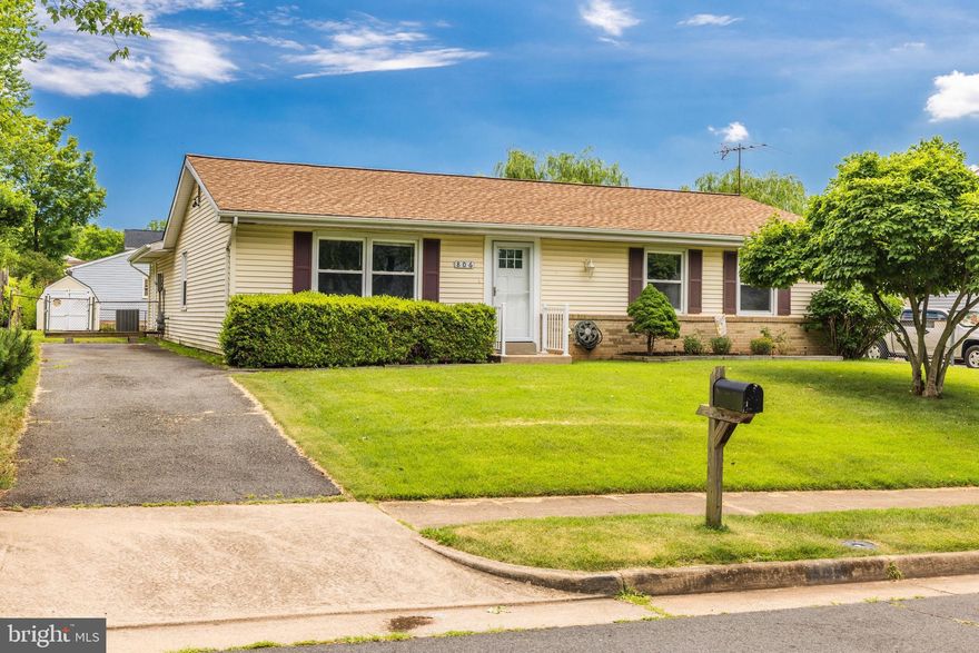 What a super, updated rambler just shy of 1,800 square ft!  Nothing left to do but sit back and enjoy all the work that has been done for you.  Fresh paint through out, new luxury viny floors, new quartz counters, all never used new stainless kitchen appliances and washer & dryer, updated baths, light fixtures, and even the front door.  The moment you walk into the front door you can feel the spaciousness of the living room and dining room that leads to the updated kitchen with table space to the incredible 24X15 family room with abundant windows, brick walled fireplace and walk out to rear deck and fenced yard.  Primary bedroom offers full attached bathroom.  Large yard with two sheds for additional storage.   Roof replaced in 2020.  Replaced windows.   This is one not to miss.   Fireplace sold "as is"