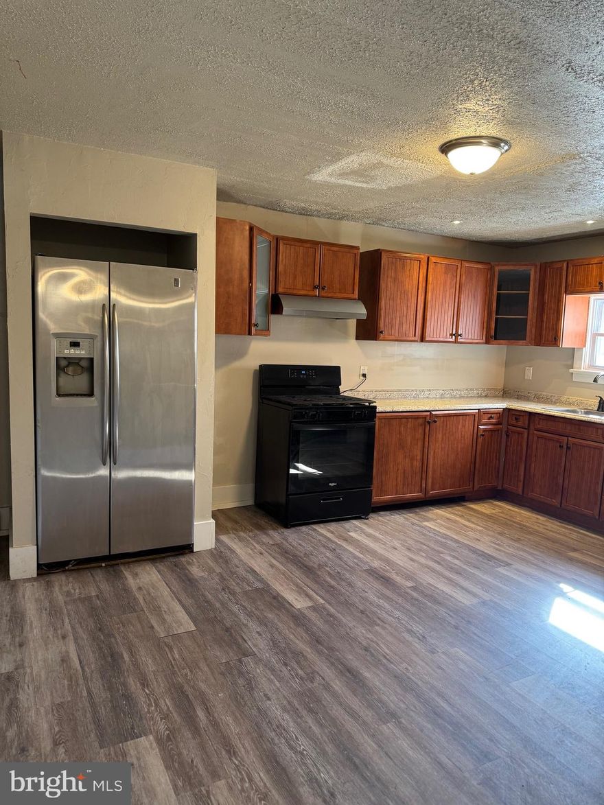 For rent is a 2 bedroom, 1 bath first floor apartment. Apartment is electric radiant heat and window units for A/C. There is one off street parking spot.  Monthly charge $109 for sewer and trash. $30 nonrefundable application fee required per applicant and if selected $40 admin fee. No Smoking No Pets 615 Min. Credit Score