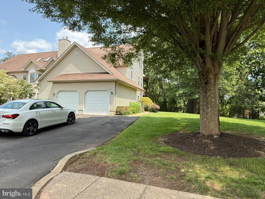 Maintained 3-bedroom home located in the highly sought-after Turnberry Community within the award winning Central Bucks School District. The entry level features a welcoming foyer, large coat closet, and access to the attached 1-car garage. Upstairs, enjoy an open and airy floor plan filled with natural light from numerous windows and skylights. This level boasts cathedral ceilings and neutral color carpeting throughout. The eat-in kitchen is equipped with stainless steel appliances, a breakfast bar, and a spacious pantry with custom closet organization.  Sliding glass doors lead to a private, covered deck with  peaceful wooded views—perfect for relaxing or entertaining. A hallway off the main living area leads to two bedrooms, a full hall bath, and a convenient laundry area. The primary bedroom features vaulted ceilings, a walk-in closet, and a private en-suite bath. The third bedroom is located on the upper level, along with a versatile flex space ideal for a home office, second family room, or playroom. Turnberry offers residents access to an outdoor pool and is conveniently located near parks, walking trails, playgrounds, dining, and more. This is an ideal location, schedule your showing today!