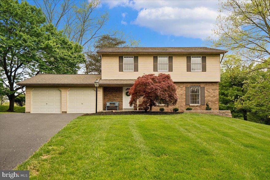 Welcome to this beautifully renovated 4-bedroom, 2.5-bath colonial in the sought-after Meadowbrook community! Freshly painted and move-in ready, this home offers the perfect blend of classic charm and modern updates with multiple living spaces for working, entertaining, and relaxing.  2,766 sq.ft. of finished space, tall Andersen windows, lots of natural light and 6-panel doors throughout. New front door (2026). 
Powder Room has new lighting, fixtures and a mirror (2026).  Family Room  features beautiful Mirage hardwood flooring, a Casablanca ceiling fan, brick-to-ceiling wood burning fireplace with a top-load Vermont Castings wood stove, a brick hearth, wood mantel, track lighting, a guest closet, the garage entrance and a new sliding glass door (2026) leading to dual brick paver patios and the back yard. Eat-In Kitchen with breakfast bar offers a ceiling fan/light, recessed lighting, Mirage hardwood flooring, Thomasville raised panel maple 42” cabinets with pull out shelves, a stack of drawers, 2 corner cabinets with turn-style shelves, a cookie sheet/cutting board cabinet, extra cabinets on the top row, deep stainless-steel sink with a Moen sprayer faucet and a window overlooking the backyard, Silestone countertops, LG stainless steel appliances (2026): smooth top range and range hood, French door refrigerator with bottom freezer and ice maker and water on the door and a dishwasher with an extra top rack, Insinkerator garbage disposal. Large Primary Bedroom includes a ceiling fan/light, 2 closets. Ensuite Primary Bathroom includes a shower with ceramic tile surround, new vanity, fixtures and medicine cabinet (2026). Full Hall Bathroom comes with a shower/tub combination with ceramic tile surround, new vanity, fixtures and medicine cabinet (2026). Pocket door from the Kitchen leads to the Rec Room with recessed and ceiling lighting, storage under the stairs. Great size Utility/Laundry/Storage Room (25' x 14') includes Kenmore washer and dryer, laundry tub and work bench. Carrier Weather Maker natural gas HVAC–control board replaced (2024). A.O. Smith natural gas Water Heater (2017).  Quiet cul-de-sac location - beautiful .64-acre lot—that’s over half an acre of space to enjoy privacy, nature, and outdoor living while backing/siding to 76 acres of Howard County parkland. Backyard is built for gatherings with 2 brick paver patios (11’11” x 9’4” with a built-in bench and 20’ x 18’) - perfect for fire pits, s’mores, and cozy evenings with friends. Large shed (12’ x 10’). Renovated 2-car garage with additional drywall and insulation added, freshly painted, attic storage, 2 auto garage door openers (1 replaced 2025), 200 AMP electric panel, a built-in pass through to accommodate an emergency generator power cable. Come see all this wonderful property has to offer—schedule your tour today!