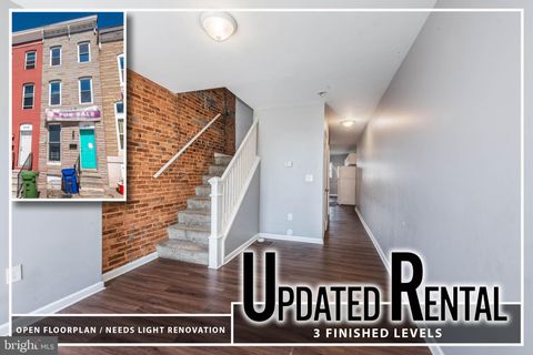 Townhouse For Sale - 2110 E Hoffman Street<br/> BALTIMORE, MD 21213