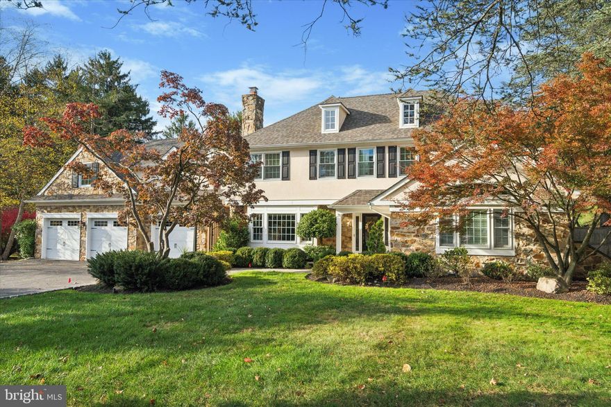 LUXURIOUS FIRST FLOOR PRIMARY SUITE!
Introducing 1112 Lafayette Rd. Wayne, Pa. to the market revealing a fully renovated, turn-key, 5-bedroom, 4.2 bathroom luxury European villa with pool & extraordinary outdoor entertainment amenities. Sitting elegantly on a 1.18 level, landscaped lot in the historic & most convenient location of  Upper Merion township. Step through the front door into a welcoming foyer to be greeted on your left by a serene library, beckoning you in with it's natural sunlight, surrounded by thoughtfully arranged built-in bookcases, this room feels like a sanctuary designed to nourish your soul. At the heart of this home is the five-star kitchen equipped with top-of-the-line Sub-Zero & Wolf appliance, boasting expansive countertops, ample storage, maximized by storage on either side of the island. This culinary/social center spills into a cozy, yet spacious family room anchored by a striking stone fireplace & a sun-drenched morning room overlooking an expansive , private, outdoor retreat. Natural, wide-plank hardwood floors anchor the 1st floor. Adding to the convenient lifestyle of of this thoughtfully designed  kitchen area is a combined butlers pantry & mudroom w/ pantry storage, coat closet, & Sub-Zero wine refrigerator unit that has 2 cold drawers.  1st fl. powder & laundry room. Chic, elegant & well appointed 1st floor owners suite promises restful nights & serene mornings on this quiet street. The owners bath is an escape from the ordinary w/ heated floors, rain shower-head, his/her walk-in closets w/ pocket doors. Head upstairs to the 2nd floor where once again you are greeted by tasteful, understated, attention to detail.  All 4 bedrooms & baths (there is a Jack-and-Jill) are well appointed; echoing the quality & flow throughout the home. For every bedroom there is a bath that serves it. A 2nd sizeable en-suite on this level w/ 2 walk-in closets & spa-like bathroom provides an answer to those buyers w/ multi-generational needs, au-pair, in-law, etc, The at-home office anchors the end of the hallway having been built conveniently above the garage w/ a staircase to it, is a very private space that can become a game room, remain an office, or possibly if needed, another bedroom, however the closet is a temp. controlled wine room. Step outside to a  luxurious & super fun outdoor entertainment area, complete with a weatherproof television & gas fireplace, providing the perfect setting to catch your favorite games or movies under the stars all within a beautifully landscaped backyard oasis. Outdoor shower & powder room  show thoughtful consideration for design & lifestyle adding to the convenience of living at this special home.  Anchored by a stunning multi-tiered Arista salt-water pool & spa w/ waterfall,  surrounded by thoughtfully designed  self-watering  landscaping, this villa promises endless days of relaxation & social gatherings that could  outshine many popular resorts.  The spacious patio & all new hardscaping amounts to 2,326 sq. feet including the pool decking on which to simply have fun! 
WHOLE HOUSE GENERATOR & VERY LOW TAXES ($12,411/2024). ALL NEW SYSTEMS, ROOF, WINDOWS, HVAC, 4-ZONE AIR/HEAT, POOL BUILT BY SELLERS & EXT. ELEVATIONS
Easy access to Trader Joes, Wegmans, walking trails at Chester Valley Trail, Great Valley Bike Path, Public transit, King of Prussia Town Center, Valley Forge Park & all major highway access within mins., this location is ideal.