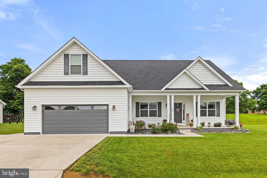 Spacious Rancher with Main Level Living & Room to Grow!

Welcome to this beautiful 4-bedroom, 2-bath ranch-style home that combines comfort, style, and functionality. From the moment you arrive, the extra-wide front porch offers a warm and inviting welcome.

Step inside the grand foyer and into the expansive great room, seamlessly connected to a gourmet kitchen featuring granite countertops, ample cabinetry, and natural gas cooking—perfect for entertaining and everyday living. The cozy gas fireplace adds warmth and charm to the spacious family room, while the separate breakfast nook and formal dining room provide options for casual and elegant meals.

The main level primary suite offers privacy and comfort, complete with an en-suite bath. Two additional bedrooms and a bonus room above the two-car garage, which could be a fourth bedroom.

Enjoy outdoor living on the beautifully designed backyard patio—ideal for relaxing, grilling, or gatherings. The full unfinished basement offers a blank canvas to double your living space and customize to your needs.

Additional highlights include natural gas heat, cooking, and fireplace, a spacious garage, and thoughtful design throughout. This is truly a must-see home offering both beauty and potential!