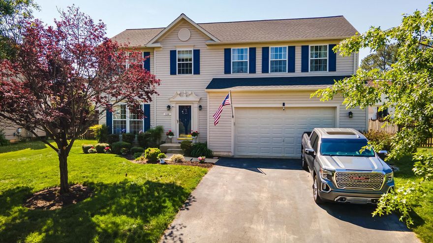 Beautiful colonial nestled in Lister Estates community! The classic design maximizes the home's space and is perfect for entertaining offering functionality, and classic design. Built in 2006, this detached home features 2,424 square feet above grade, plus a full unfinished basement ideal for storage or future expansion. The main level includes comfortable living spaces, a sunroom, large family room highlighted by a gas/propane fireplace, and a convenient half bath. Upstairs, you’ll find 4 spacious bedrooms and 2 full bathrooms, PLUS a bonus room which could be used as a 5th bedroom providing plenty of room for family or guests. The lower level also houses the laundry area for added convenience. Additional features include a storage shed, security system with exterior cameras/Ring, and a peaceful setting surrounded by lush greenery.

Don't miss this wonderful opportunity to own a spacious home in a well-established neighborhood. Outdoor adventures await at Martin Sutton Memorial Park, where you can enjoy tennis, pickleball, a playground, and a skateboard park. Tuckahoe State Park is nearby, perfect for camping, exploring scenic trails, and fishing in tranquil waters. Additionally, this fantastic location is close to schools, shopping options, and provides easy access to commuter routes US-50 and Route 404, putting the beautiful beaches just a short drive away.