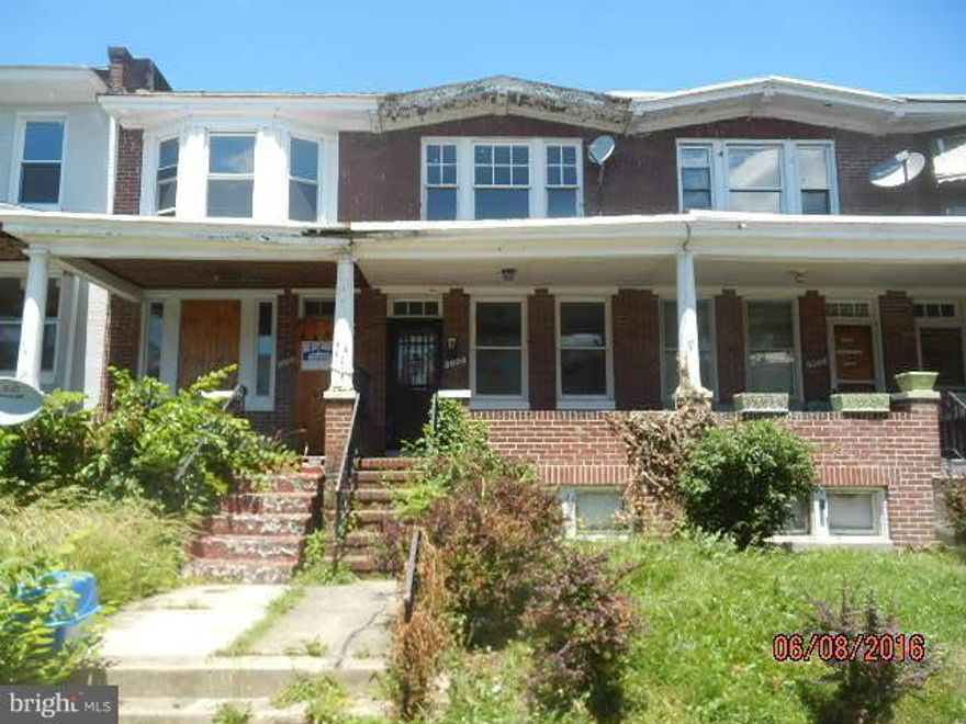 Wonderful chance to own this value priced home. Enjoy nice room sizes, wood floors, and fenced rear yard. The covered front porch is perfect for warm weather relaxation. Use the basement for added storage or finish for more living space. A convenient location, just a short drive to Downtown Baltimore.