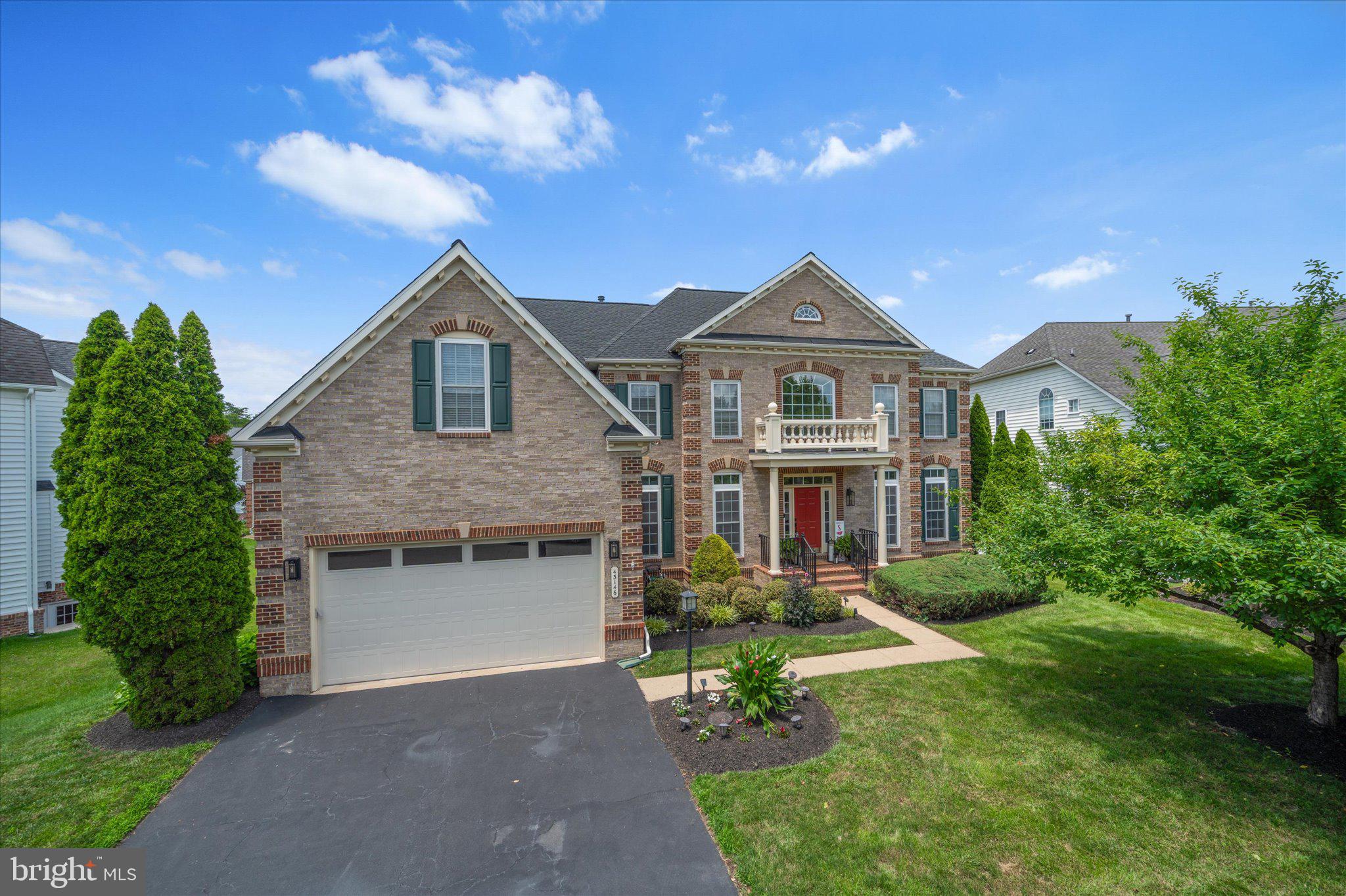 Price Improved! Don't miss this stunning NV Clifton Park model in the sought after Lansdowne on the Potomac community. Located in the walk zone for Seldens Landing, this very stately brick home features a grand foyer with soaring ceilings and a dramatic staircase. The main level includes formal living and dining rooms, a private office, and a massive kitchen/dining area leading to a screened porch and deck. Also featured is a stunning two story family room with fireplace and built-ins plus a wall of windows. Upstairs, you will find a large primary suite with an absolutely huge closet. Three large secondary bedrooms all have ensuite baths and roomy closets. The basement level features a large bar in the main area, a media room, gym and fifth legal bedroom plus full bath. Basement door leads to a large patio with a firepit, perfect for entertaining. Updated items include the roof (2024), HVAC units (2020 and 2024), garage door (2024) and a sprinkler system. Community amenities include two outdoor pools, an indoor pool, exercise facility and party/meeting rooms, tennis/pickleball courts, walking trails and tot lots. Conveniently located near many shopping and dining options.