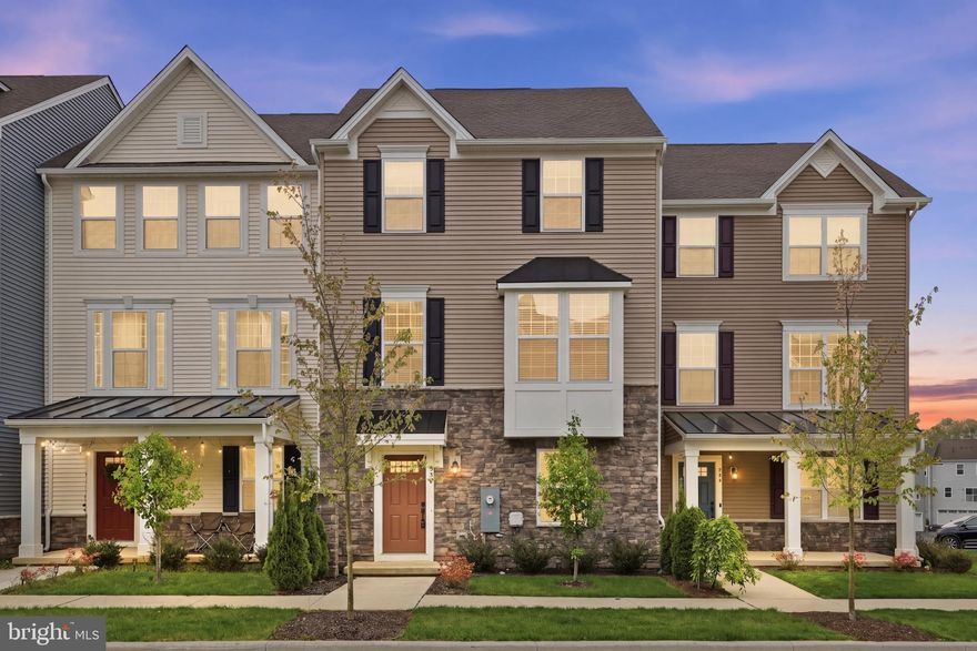 Immaculate 3BR/2.5BA Townhome located in Brighton in the desirable Appoquinimink School District.  The Schubert model features an open concept floor plan with over 2400 square feet of living space.  A pristine white kitchen with 10-foot island and granite counters is centrally located on the main level and includes a walk-in pantry, like new GE stainless steel appliances, and subway tile backsplash.  The sellers are including the 85-inch wall mounted Sony television in the adjacent family room which provides direct access to a spacious 12' x 20' maintenance free deck that will be perfect for outdoor relaxation and entertaining.  To the other side of the kitchen is a flexible living space that can serve as a dining room, play area, or a generous main floor home office.  The owner's suite features an elegant tray ceiling, a spacious walk-in closet, and a full private bathroom with dual sinks, soaking tub, tile shower, and tile flooring.  The secondary bedrooms share access to a well appointed hall bath.  The laundry room is also conveniently located on the upper level and includes a new Speed Queen washer and a utility sink.  The bonus room on the ground level is currently being used as a home gym.  The two-car rear entry garage offers an EV charging station and practical storage along with a  separate fully finished storage room that includes heavy-duty shelving.  Do not miss this like new home in a peaceful setting with quick access to Route 1 and nearby amenities in Whitehall!