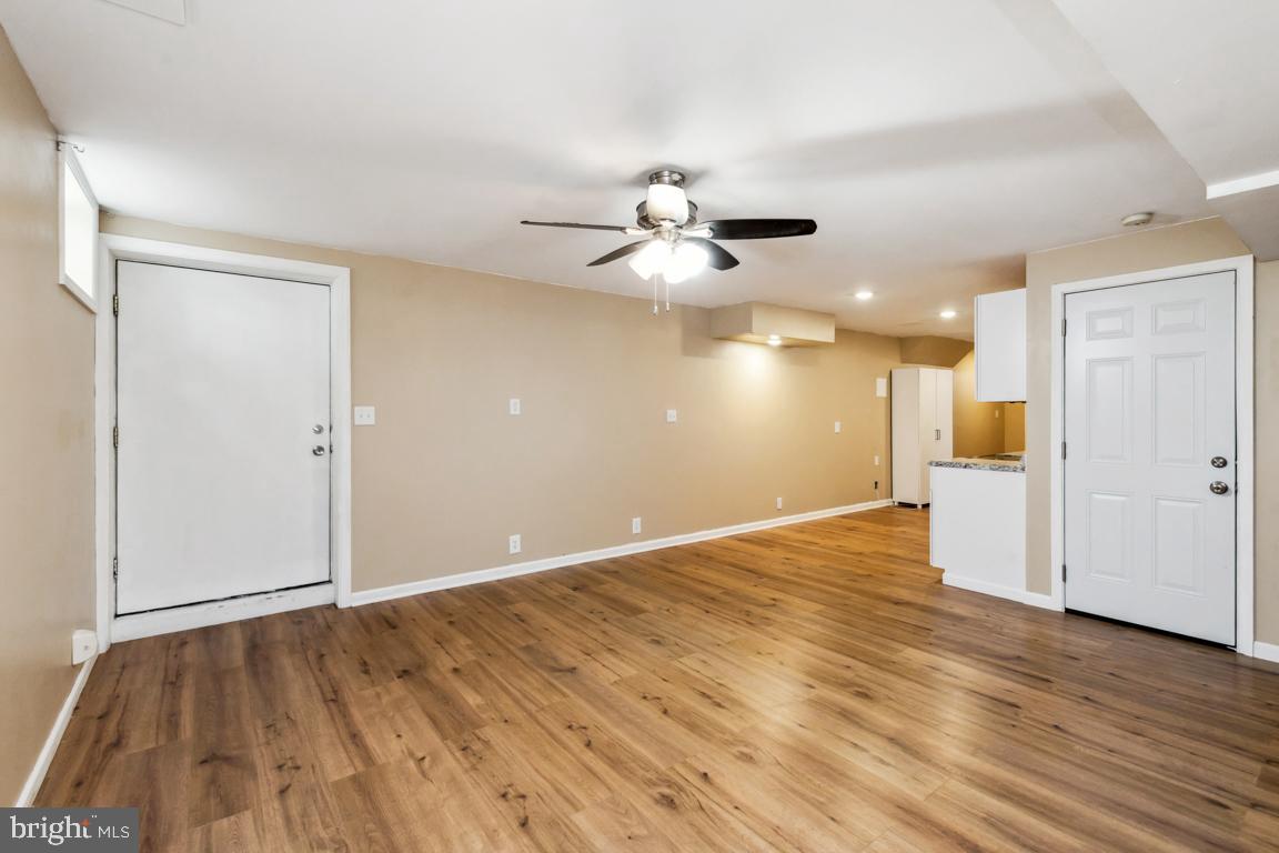1300 sq ft, Basement unit-2 bedroom, 1 full bathroom, fully renovated basement with large storage room. Bge and internet are included in the $1500. Washer and dryer are included.