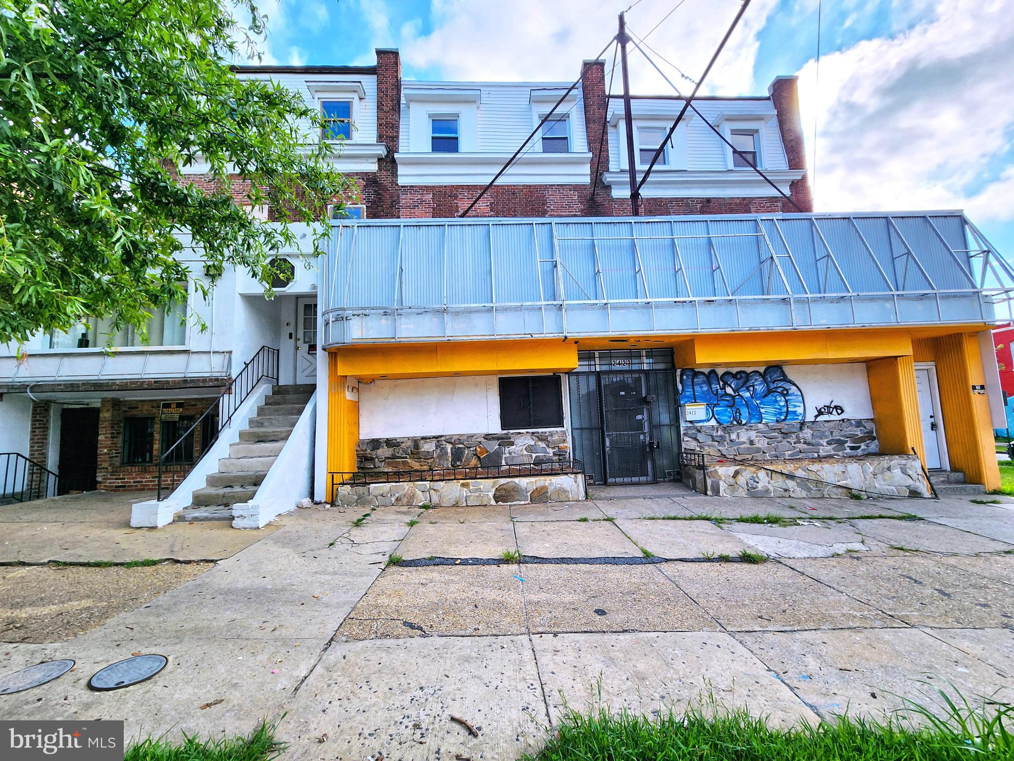 ONLINE AUCTION: Being sold with 2421 Reisterstown Road. Bidding begins 07/31/2025 @ 10:00 AM. Bidding ends 08/04/2025 @ 11:00 AM. 3 adjacent properties located in the Parkwood area of Baltimore City. Property is located in the close proximity to Coppin State University, Mondawmin Mall, Druid Hill Park, Rawlings Conservatory, Baltimore City Community College, & Penn North MARC Station. Property is Vacant. Easy Access to Major Traffic Artery North Ave. List Price is Suggested Opening Bid. Deposit: $25,000.