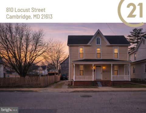 Homes For Sale - 810 Locust Street<br/> CAMBRIDGE, MD 21613