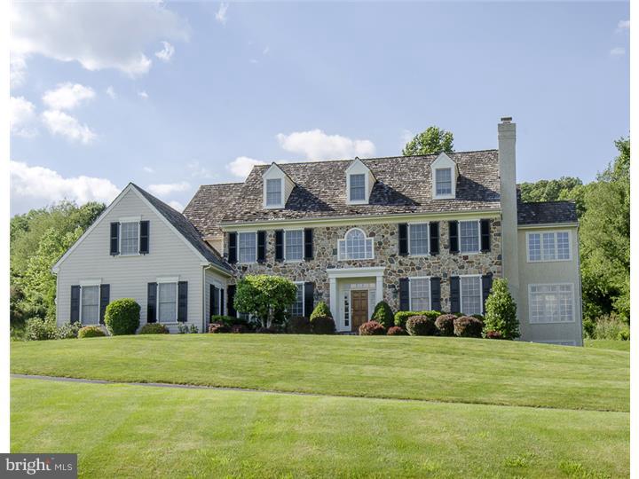 Beautiful and stately 5 bedroom 4.2 bath home situated on a fabulous 2.4 acre lot backing to Valley Forge Park with spectacular views. The sweeping driveway leads to a gracious center hall entry foyer. The large living room is currently used as a billiard room. Hardwood floors are throughout the first floor. The office and family room have custom cherry built-ins. The gourmet kitchen features natural cherry cabinets, granite counters, and top of the line appliances. The master suite features an adjoining sitting room, a marble master bath, and 2 walk-in closets. Four additional bedrooms: one with a private bath, two with adjoining Jack 'n Jill bath, and the fourth is a suite with a sitting room and private bath. The finished third floor bonus room offers an additional 400 sq. ft. of living space. This home has been meticulously maintained and is in pristine move-in condition. It offers the perfect value combination: great schools, great condition, and great location.