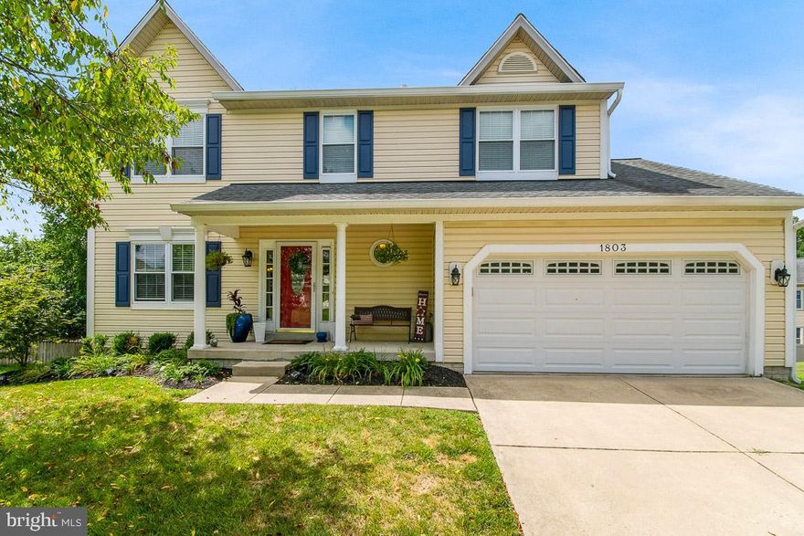 Don't miss your chance to call this home! This GORGEOUS 5 bedroom 3 1/2 bath with In-Law-Suit, welcomes you. Enjoy your morning sitting on your charming front porch. As you enter into the main level that features a 1/2 bath of beautiful hardwood flooring and lots of lighting, formal dining room and an amazing kitchen with recessed lighting, all stainless-steel appliances and granite countertops. A  large family room is also on the main level for your family to enjoy, From the Kitchen you can access a sizable deck overlooking the fenced in backyard and fascinating landscaping.  The main bedroom suite has a large walk-in closet and a full bathroom. Also on the second level are 3 other bedrooms and a full bathroom. The in-law-suite is finished with a Spacious bedroom, full bathroom, eat-in-kitchen with updated appliances, there also a sitting/office area, and a gym with rubber flooring.  Let's not forget the laundry room with stainless steel LG washer/dryer .  This Home is close to everything and  an easy commute to Ft Meade, NSA, MARC train, and BWI