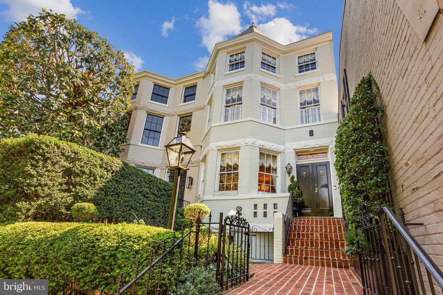 Beautifully maintained and carefully restored/renovated, this 5BD/3.5BA Victorian townhouse boasts elegant spaces for entertaining and spacious bedrooms throughout. Main Level features gracious front Living Room with fireplace, formal Dining Room, Eat-in Chef’s Kitchen with marble countertops and Breakfast Area, Sun Room, and Powder Room. Expansive Owner Suite includes large walk-in Closet and lavish en-suite Full Bath. Spacious and fully lit Lower Level with Family Room, Laundry Room, Exercise Room, Full Bath, and lots of storage space. Complete with brick laid patio / 2-car parking with access to rear alleyway.