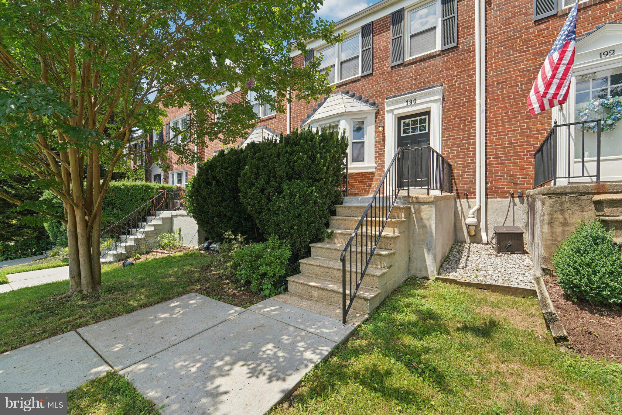 Welcome to 190 Dumbarton Road – A Charming Rodgers Forge Townhome
Discover this beautifully updated 3-bedroom, 2-bath brick townhome tucked into the heart of the highly desirable Rodgers Forge community in Towson. From the moment you step inside, you'll appreciate the open layout, hardwood floors throughout the main and upper levels, and the abundance of natural light pouring in through a large bay window in the living room—complete with a ceiling fan for added comfort.
The thoughtfully designed chef’s kitchen boasts a center island, granite countertops, stylish tile backsplash, recessed lighting, and ample custom cabinetry. Stainless steel appliances include a gas range, built-in microwave, dishwasher, and refrigerator. A rear door off the kitchen leads directly to the fully fenced backyard, making indoor-outdoor living and entertaining easy.
Upstairs, you’ll find three spacious bedrooms and a fully updated hall bath. The primary bedroom offers plenty of space and includes a ceiling fan for year-round comfort.
The finished lower level expands your living space with a large family room, a second full bath, and a bonus room—perfect as a fourth bedroom, home office, gym, or guest suite. Walk-out access to the backyard adds extra convenience.
Recent updates include:
HVAC system (2017)
Brand new garbage disposal (2025)
All of this is just a short stroll to top-rated local schools, community parks, (well known Tot Lot), shopping, dining, and major commuter routes. Come experience why Rodgers Forge is one of Towson’s most treasured historic neighborhoods!
Be sure to check out the virtual tour!