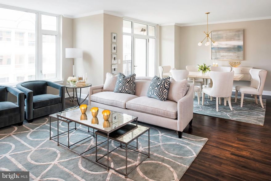 GREAT NEW PRICE, FANTASTIC VALUE! Great opportunity to own brand new condo in one of Bethesda's premier buildings, Hampden Row. Ranging in size from 1,685 sf to 2,870sf these luxury condos feature open floor plans, highest quality appliances, 9' ceilings, garage pkg etc. The building has a 24hr attended lobby, residents' lounge, rooftop fitness center &landscaped rooftop terrace.