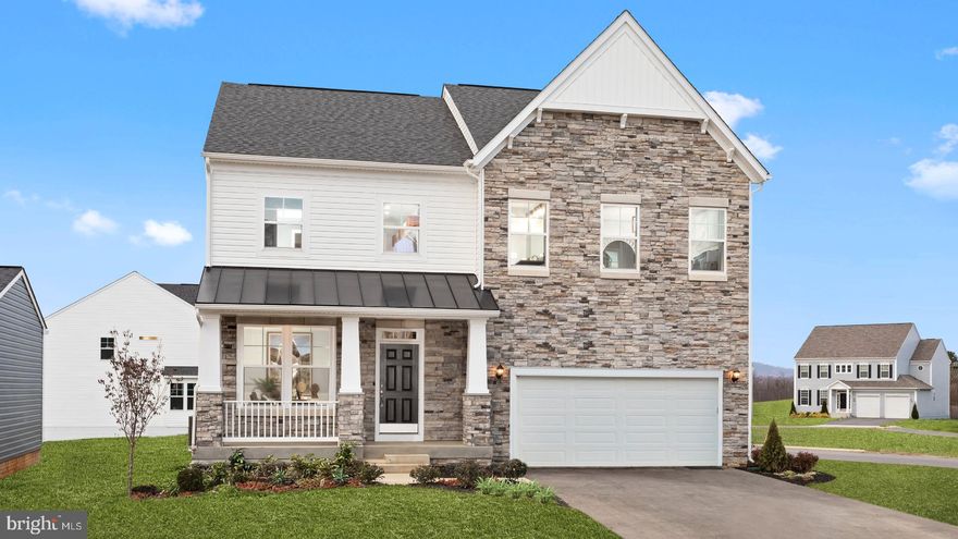 Under Contract. BRAND NEW CONSTRUCTION in Berkeley County’s Premier Planned Community featuring a clubhouse, swimming pools, walking trails, lush landscaping, mountain views and more! The Bridgeport II is a popular 2 story floorplan with elevation 5, full front porch 4 Bedrooms, 2.5 Baths, and 2 car garage and an 1176 sq. ft. basemen to finish later. It features a main level open concept with a flex room upon entry, hallway with powder room and linen closet, family room open to the kitchen/morning room with island, stainless appliances, level 2 cabinetry throughout and quartz level 3 countertops. This home features a large walk-in pantry and designated mudroom. The large primary suite includes a very large walk-in closet, dual vanity, and oversized seated, tiled shower in primary bath. Laundry is located on the bedroom level. Home and community information, including pricing, included features, terms, conditions, availability and sales procedures related to appointments subject to change without notice. All images are for illustrative purposes only and individual homes, amenities, features, and views may differ. Images may be subject to copyright.