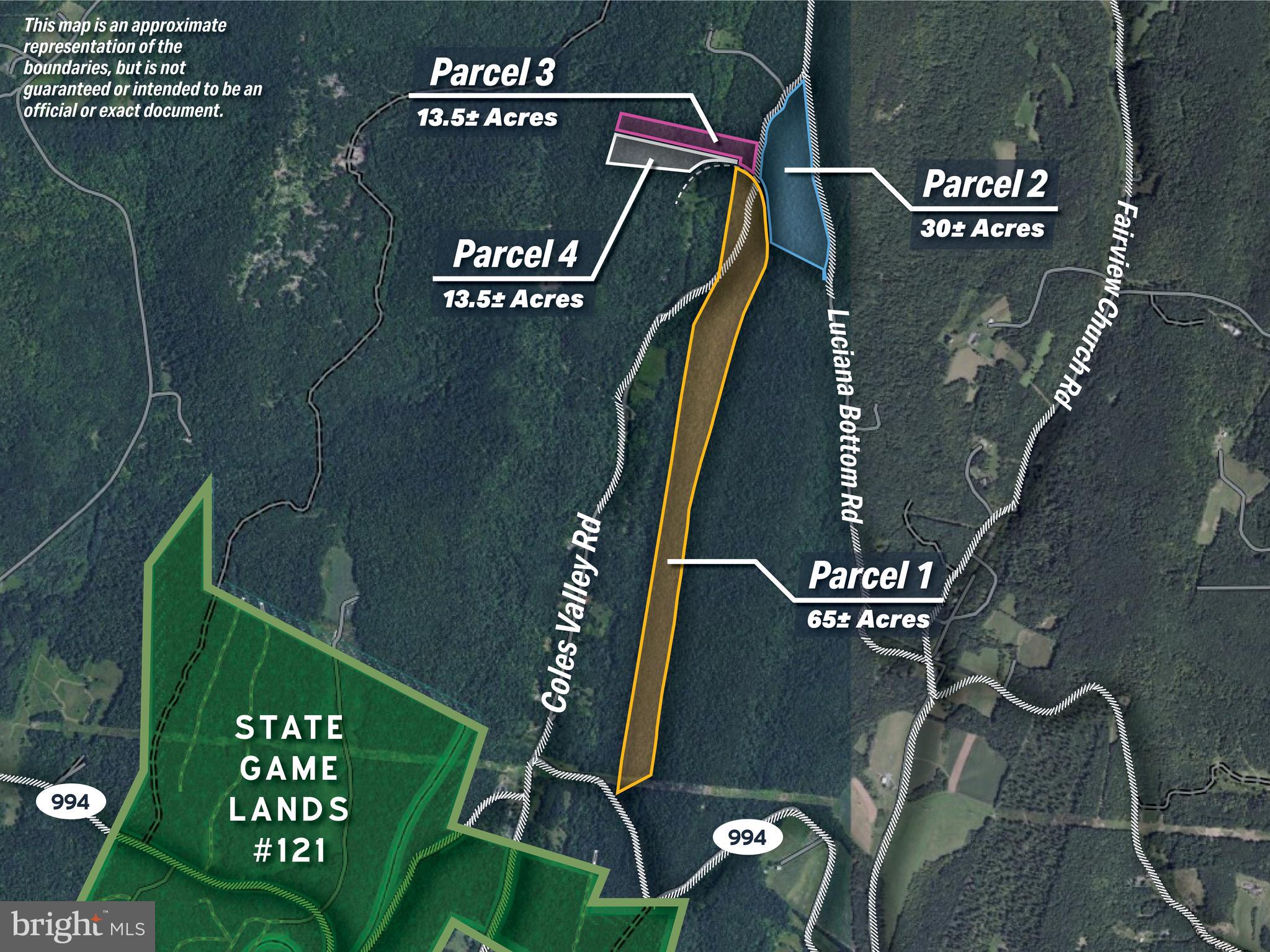 TRACT 4: 13.5+/- ACRES COLES VALLEY RD