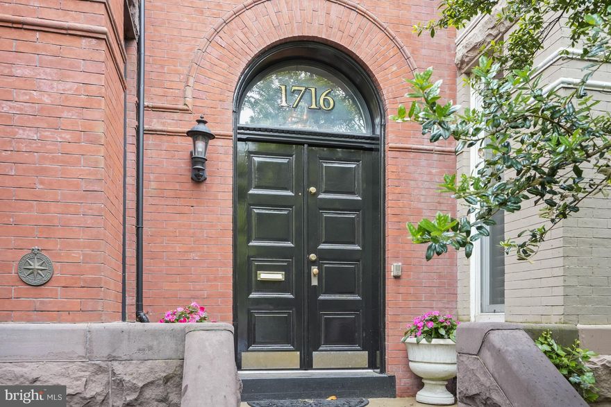 OPEN HOUSE FRIDAY 5/8 FROM 3:00 TO 5:00
OPEN HOUSE SATURDAY 5/9 FROM 2:00 TO 4:00.
Beautiful and wide Schneider built row house on one of the city's best blocks. Leave your car in the two car garage and walk to everything--METRO, dinner, shops, parks, museums, downtown. From the moment you walk into the jewel like vestibule, you will know this house is special.  Generous room sizes, high ceilings,
quality finishes, six wood burning fireplaces. beautifully and fully renovated in 2014. Sleek kitchen with high end appliances and a charming skylit sitting area with banquette  that opens to multi-level deck over two car garage. Deck wraps around 100 year old magnolia tree.
Second floor has two spacious bedrooms, hall bath and convenient laundry.
Third floor has fabulous sky lit primary suite with almost 14 foot ceilings, multiple walk-in closets and a luxurious bath.
The lower level has recessed lighting, wood burning fireplace, front and back entrances, a full kitchen with GE and Viking appliances and a beer dispenser/kegerator. There is also an Optoma projector with a 92" screen.  At the back of the apartment is a room with a murphy bed and a full bath.  Between the apartment entrance and the garage there is an exterior storage room and an exterior climate controlled wine cellar for 250 bottles.