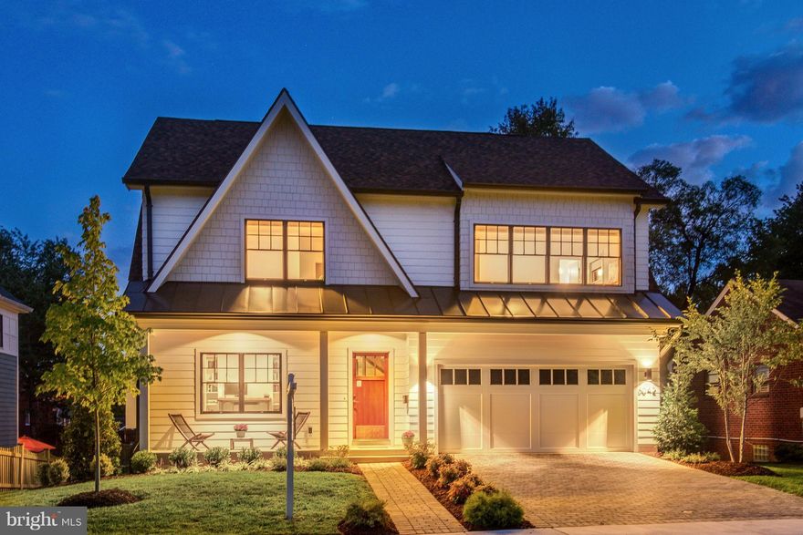 Open Cancelled. 2 Year Young Modern Craftsman. Impeccable condition. Open main level with large kitchen island, Bertazzoni Range, Bosch appliances, 84" French Door Refrigerator, custom modern lighting, wood & steel & glass staircase, screend-in porch off family room, light and airy vaulted second floor with 4 sky-lights, beautiful owners suite, Lower lvl exercise room, rec room w/wet-bar.