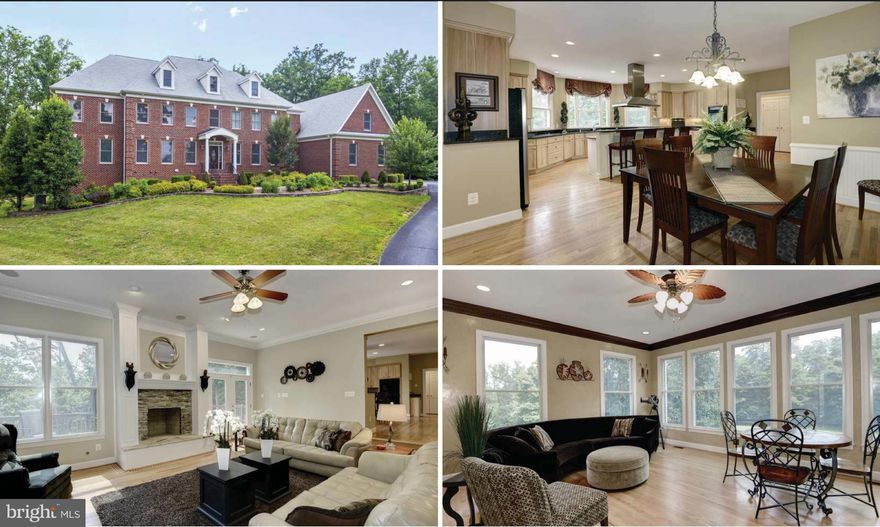 WOW!-JUST UPDATED! New upgrades throughout, new Stone FP in Great Room, new Paint, new marble counter tops in master bath, and main level powder room,  freshly staged, this home is dressed to impress! Creighton Built Estate Home, 3+ acres, surrounded by trees, over 6000 sf on top 2 levels with full living area for in-laws or au-pair in the lower level, 3 stop elevator,5 BR's up, and 4 car garage.