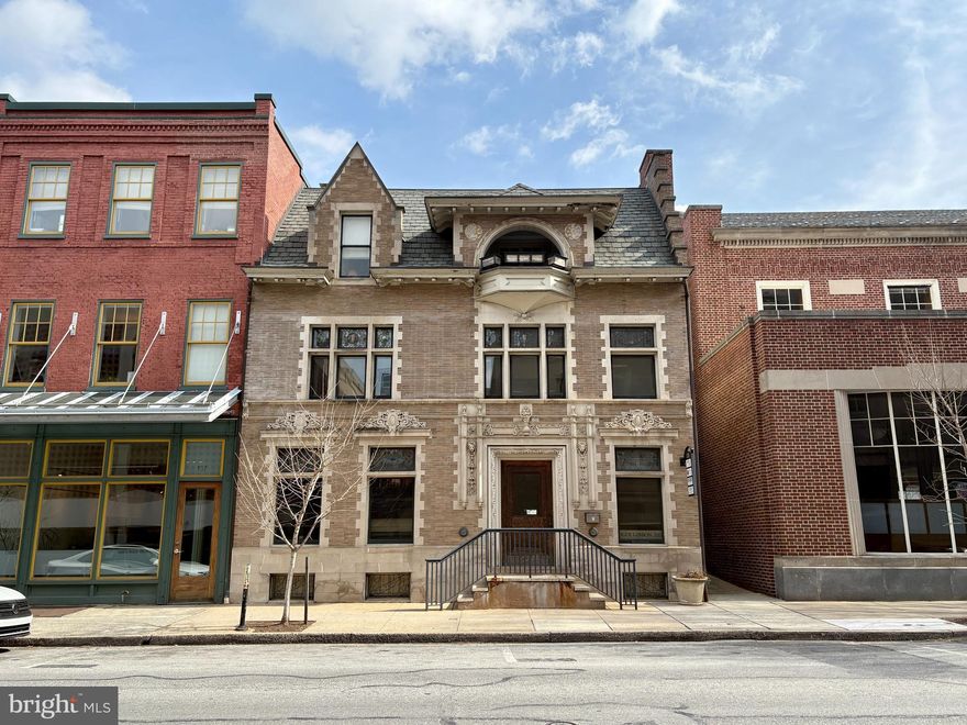 Located in a stunning historic building in Lancaster City's Central Business District, this ±822 SF office suite offers a perfect blend of character and convenience.  This three-room suite includes a CEO office with a conference nook, a spacious private office with built-in work counters, an additional private office + storage closet and a private restroom. CEO office suite features french doors open to a private balcony, adding a unique touch and lots of natural lighting to your space. Signage panel on North Duke Street provides visibility to 8,000 cars per day & lots of foot traffic . One free on-site parking space is included in the lease, with additional spaces available for $60/month, and easy garage parking nearby at Duke Street Garage.  Total rent, including utilities, is $1,450/month. NNN rent includes all utilities, CAM, real estate taxes, and building insurance. Tenant is responsible for internet and private office/restroom janitorial services. Base rent of $15.02 PSF | 2025 NNN: $6.15 PSF. Tenant pays internet and liability insurance.