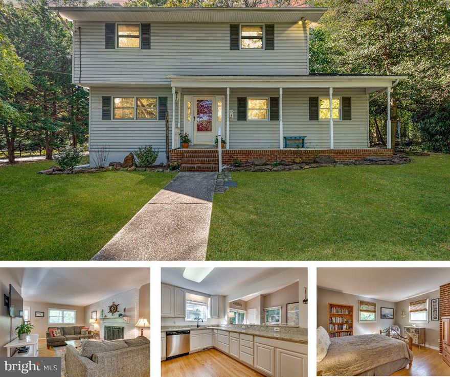 Welcome to 260 8th St. in the Water Access Community of Chelsea Beach - No HOA, only $50/year to use the Boat Ramp! You will fall in love with this 4 Bedroom 2 Full Bath Colonial with unfinished basement situated on almost a 1/2 corner lot. Inside, you'll notice hardwood floors throughout, along with a gorgeous updated kitchen with gorgeous granite countertops that flows into the vaulted ceiling breakfast room. The living room is the perfect spot to get cozy next to the wood burning brick fireplace. You'll find 4 generous sized bedrooms and a full bath on the 2nd floor. The corner lot offers mature trees, garden space, a deck, plus detached 2 car garage with electric - where are my car enthusiasts?  The walk out basement is a blank slate for those looking to create equity and more living space. Don't wait, schedule your private showing TODAY!