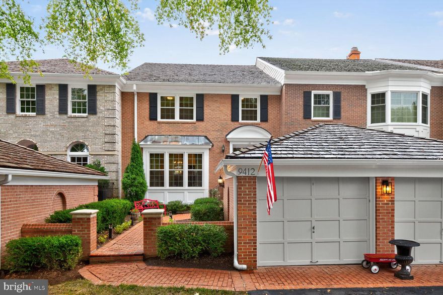 A Must-See Opportunity! Welcome to this spectacular home with panoramic views backing to the 13th hole of TPC Potomac at Avenel Farm Golf Course and water view of the large pond, on a premium lot! A real treat, a real resort style, relaxing on the Verandas with screens and spacious yard with gardens and water fountain (as-is).
Meticulously maintained thru out; freshly painted, new roof 2024, new windows and front double door 2024 and 2025. New HVAC 2025. Sunny and bright in every floor. So perfect for daily enjoyment and entertainment! The Architectural design of this fabulous Townhouse features a  grant Hall with chair railings and double elaborate moldings as well in formal Living room with triple picture windows, recess lighting and Dining room opening to gourmet kitchen. Gourmet kitchen with granite counter tops, and breakfast bar to table size area with Palladian windows and  opening to the  marvelous Veranda. Family room off the kitchen with wood burning fireplace and recess lighting opening to the Veranda as well. Elegant updated powder room. The Upper Level boasts a spacious master suite with high cathedral ceilings, sitting room, double walk-in closets, opening to the Veranda, and a master bath with double sinks, bathtub  and shower. Two additional bedrooms, and newly renovated full bath in the hallway. The Upper Level II boasts a large Den/home office/exercise room with two skylights, closets, and storage area.  Spectacular walk-out Lower Level with an enormous recreational room, area for guest room/exercise room/home office. full bathroom, kitchenette, storage area, opening to Veranda and special curated yard overlooking the golf course, gardens and large pond. Freshly painted thru out. Hardwood floors, ceramic tiles, carpeting,  wood staircase with custom made runner and decorative brass stair rods. Avenel is Potomac's premier, amenity-rich community covering  professional landscaping, 24/7 security, snow removal, and access to exclusive swim, tennis, and pickleball facilities, playground, athletic courts, open fields for recreation, a community clubhouse, on site management, equestrian center, walking paths, and ponds with water fountains! Just steps from the front door is a putting green and guest parking.  Sited on one of Potomac's prime locations, just minutes from Potomac Village, Park Potomac, Montgomery Mall, Bethesda Row, and nearby C&O Canal Historic Park. Easy access to I-495, Tysons, Washington, D.C., and airports. The perfect place to be combining convenience and natural beauty all around.