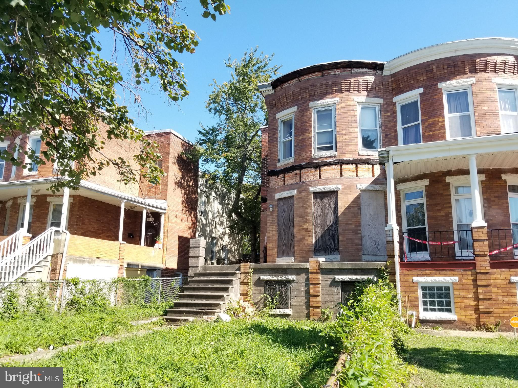 HOUSING AUTHORITY OF BALTIMORE ONLINE AUCTION: Bidding begins 04/28/2023 @ 10:00 AM. Bidding ends 05/02/2023 @ 11:20 AM. List Price is Suggested Opening Bid. This 2-story end unit porch-front townhouse is situated in the Park Circle neighborhood of Baltimore, Maryland. Residents would enjoy the green spaces nearby, including the Hanlon Park, the sprawling Druid Hill Park, and Cold Spring Park. Baltimore City Community College and Coppin State University are both conveniently located in the area. Additionally, the nearby Mondawmin Mall offers a variety of shopping and dining options. With easy access to Park Heights Avenue, commuting and exploring the city is a breeze. Deposit: $5000. Deposit to Increase to 10% of the Purchase Price within 48 Hours. 3.5% Buyers Premium or $750, whichever is greater will be added to high bid.