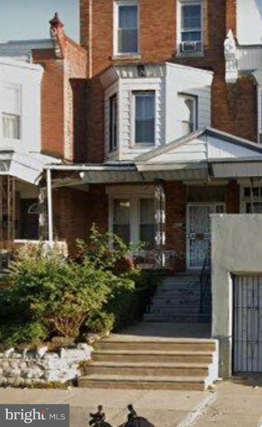 Being sold As IS. Nicely maintained large 5 bedroom 1 and a half bath room on wide street.  Step inside to an open living room and dining room. Both feature original original hardwood floors. First floor also has large eat in kitchen.  Large backyard is perfect for family gatherings.  The second floor features 2 nice sized bedrooms, and a full bath with  a jacuzzi tub. Next the third floor has 3 bedrooms and a half bath. Plenty of space for a family.