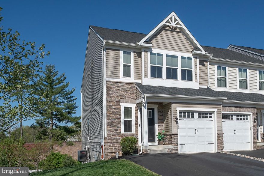 Welcome to 100 Azalea Drive in the sought after community of Downingtown Walk! This 3 bedroom, 2.5 bathroom end-unit townhome at only 5 years old is like new with a spacious open floor plan perfect for entertaining. With stainless steal appliances and granite countertops throughout the kitchen, a built-in electric fireplace in the family room, and a back deck for relaxing on these beautiful spring and summer evenings, you can simply move in and instantly enjoy all this home has to offer. Moving upstairs, you will find 3 spacious bedrooms, convenient second floor laundry, and 2 full bathrooms. On the lower level, there is a fully finished basement with a walk out to the backyard. This townhome also has a 1 car- attached garage, and is located within walking distance to several retail shops and restaurants, and is just a short drive to Downingtown Borough and the Rt 30 bypass with easy access to the Greater Philadelphia region. Schedule your appointment before it's too late!