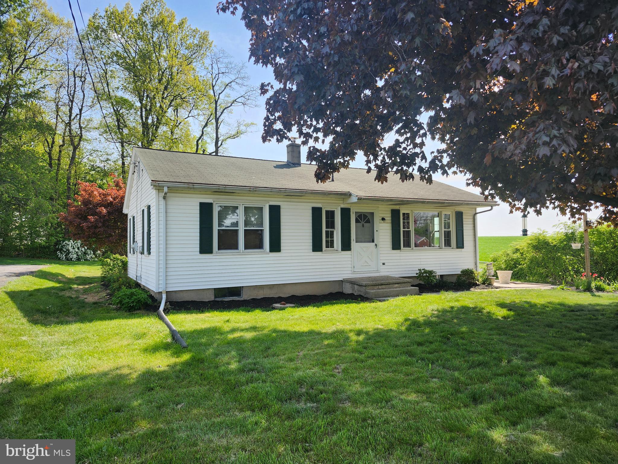 One floor living with a little bit of land around it and beautiful views. This well constructed ranch home is calling your name. Full lower level waiting to be finished. Large yard is brimming with potential uses. Don't miss this lovely home.