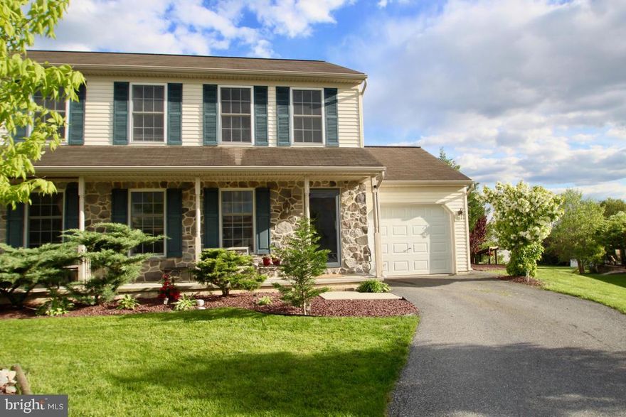 Great neighborhood! 1st floor laundry room. 2 tier deck & great yard. Lots of fresh paint & flooring-Move right in. The inviting front porch will welcome you home! The brand new central air unit installed 7/17 will keep you cool and worry free!