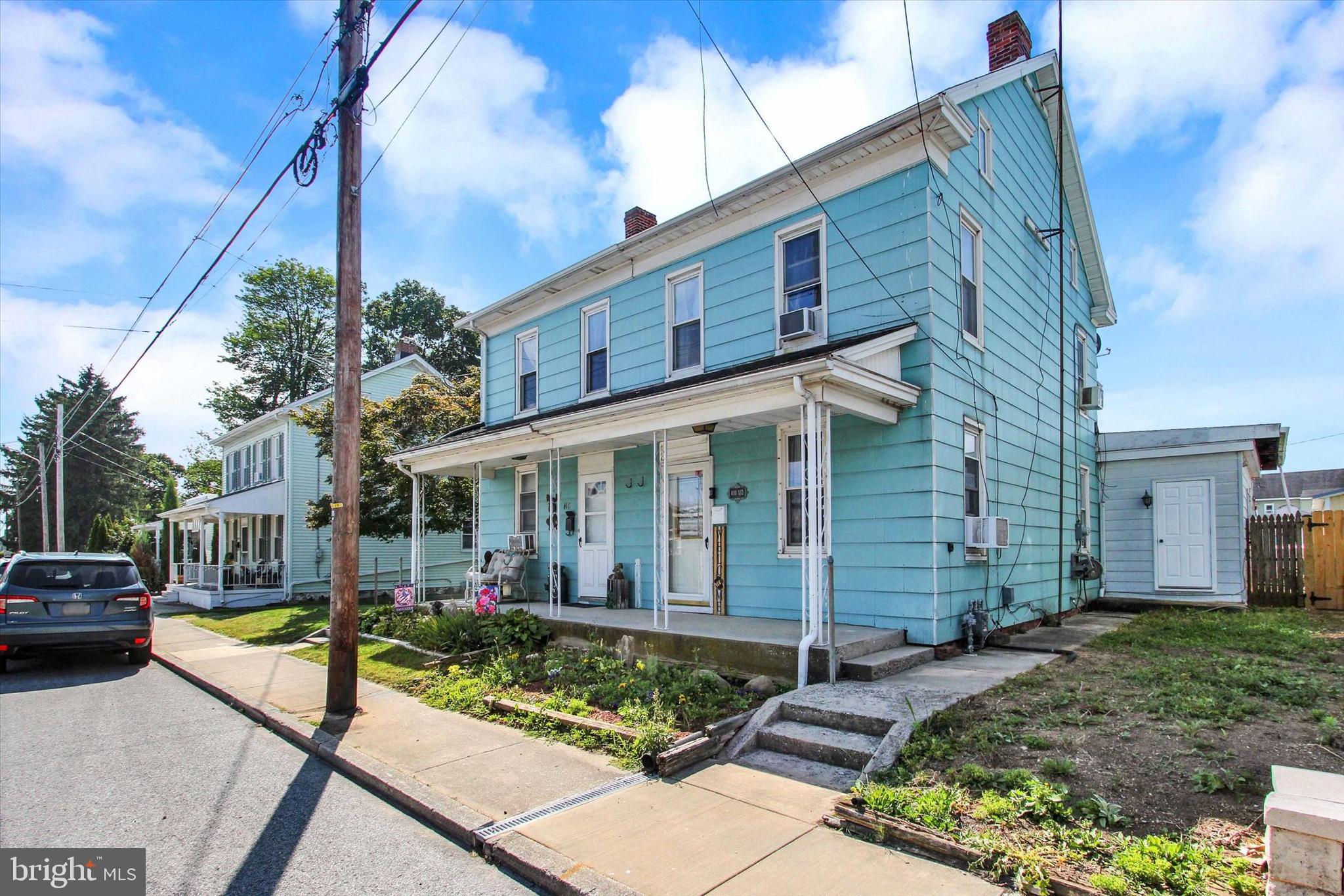 Affordable 3-Bed, 2-Bath Starter Home or Investment Property in Conewago Valley School District! Inside, You’ll Find a Bright and Inviting Living Space that Flows Seamlessly into a Separate Dining Area—Perfect for Gathering Family. The Spacious Eat-In Kitchen Offers Abundant Counter and Cabinet Space, Making Meal Prep and Everyday Dining a Breeze. A Desirable First-Floor Primary Bedroom and Bathroom Adds Comfort and Convenience. The Second Floor Offers Two Additional Bedrooms, a Full Bath, and a Bonus Room With Attic Access. Private Fenced-In Back Yard, Large Back Porch, and 4 Off-Street Parking Spaces with Alley Access. Convenient to Local Shopping and Dining. Schedule Your Showing Today!