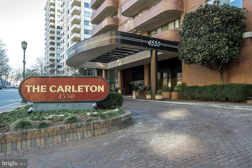 Beautifully renovated 2 Bedroom with quiet courtyard view.  Lovely table space balcony overlooking pool. Amazing closet space, eat-in kitchen, and assigned parking.  All in a full service, doorman building, steps to Metro and shopping.