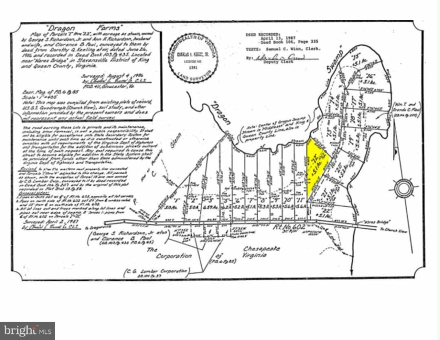 This 5.1-acre lot features a stream running through the property with buildable area available for development. The property offers an excellent opportunity for a weekend retreat, second home, or primary residence. 
Property Features: 
Stream runs through the property 
Buildable area within the 5.1-acre parcel 
Wildlife present for hunting and bird watching opportunities 
Terrain suitable for recreational trails for biking, hiking, or ATV use 
Location: 
Located on the King & Queen/Middlesex County line 
Private setting with convenient access to Route 17 
Rural location with good accessibility 
Current owner purchased with plans to build a dwelling and develop watershed shoreline for fishing and potential boardwalk; changed circumstances require sale. Owner is a listing agent.  
Building Information: 
Minimum 1,000+ square feet required for structures. No mobile homes permitted
Site-built homes welcomed. Property borders a portion of the Chesapeake Watershed Forum, Flood zone boundary, and standard easement considerations typical for rural properties.  Build and Development options exist but a bit more limited than the full rung of property lines.  
Property surveyed and recorded at King and Queen County Courthouse in June 2024.  Buyers should research property details, building restrictions, septic requirements, and development regulations with King and Queen County to confirm specific building parameters.