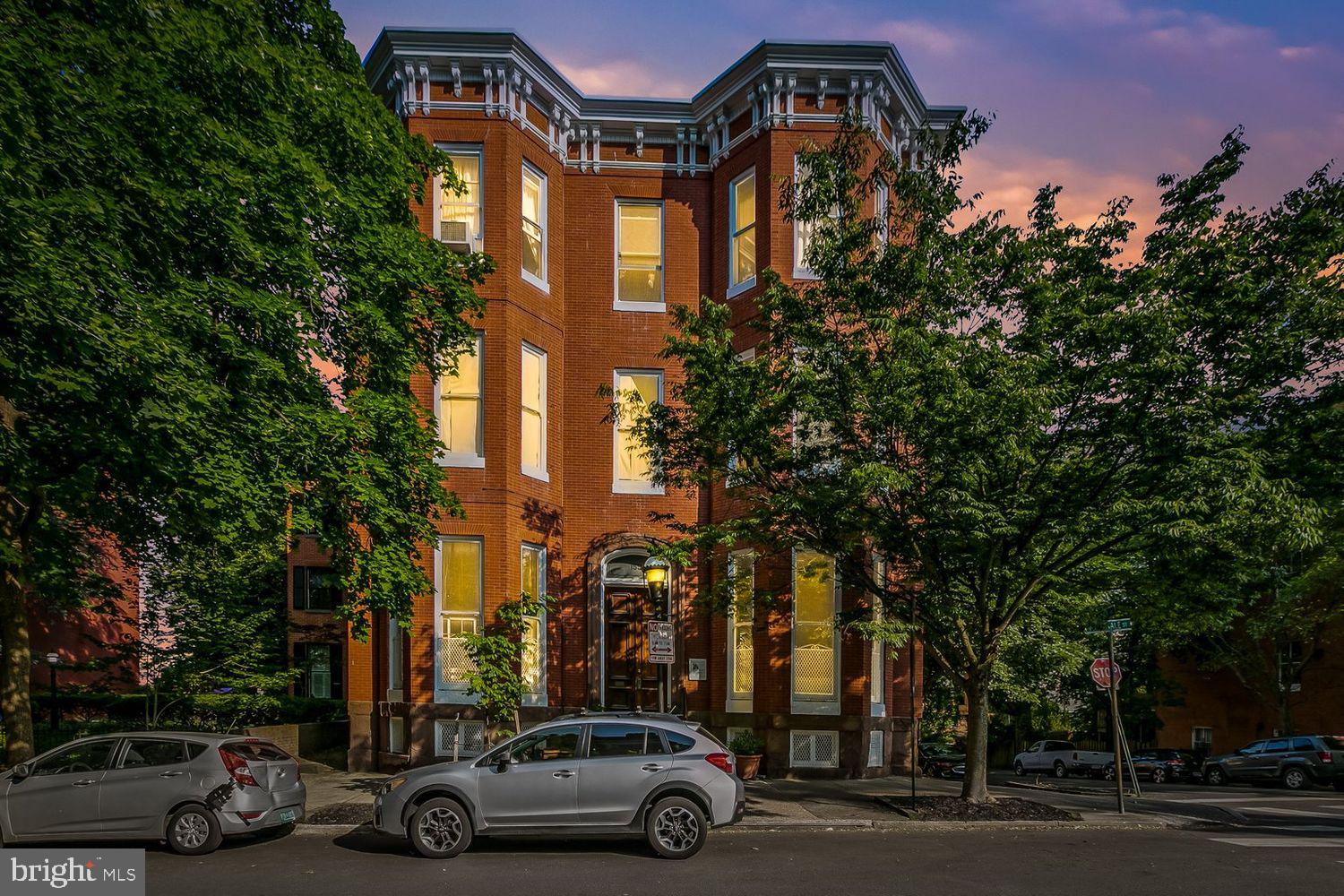 Stunning & historically significant, the Mergenthaler mansion is a Baltimore City historic landmark which offers a neighborhood feel within the historically designated neighborhood of Bolton Hill. Stellar LOCATION -- lower Bolton Hill is DC and local commuter friendly next to the LIGHT RAIL, METRO, PENN STATION and I-83. Arts & institutions nearby include the MICA, UB LAW SCHOOL, BSO, THE LYRIC, MOUNT VERNON, and STATION NORTH restaurants. Recent building updates include exterior masonry and brownstone restoration, exterior lighting, exterior repairs, and electrical updates are in the process of being upgraded for the entire building.
A rectilinear red brick rowhouse of the late Victorian era, the home has three major historical points of significance: 1) built by Joseph Hopkins in 1875, nephew of the noted philanthropist, Johns Hopkins, 2) later occupied (1894-1899) by Ottmar Mergenthaler, of which the house gets its name, the inventor of the linotype which revolutionized printing, and 3) William L Marbury, US Attorney General for Maryland.
This second floor one bedroom unit offers a large den with a built-in bookcase. Beadboard and butcher’s block adorn the galley kitchen overlooking a garden terrace below. End of group natural light throughout. A lovely hallway with designer colors bring this condo to life, and keep the bedroom tucked away for separation and privacy. Shared washer and dryer and extra, private storage unit in basement.
Capital Reserve Fund assessment for each condo unit per Maryland Law is halfway complete. Reach out to listing agent for information on remaining balance. Condo is part of the Park-Lanvale Condominium with 10 total units. 6 units in main building, 4 units in carriage house (located at 1227 Park Ave). The Property is located in a CHAP (Historical and Architectural Preservation) historic district within Baltimore City, and subject to the Midtown Special Benefits Tax.
You truly can hide away, but be close to city living. Terraces instead of traffic? Lush gardens without the yard work? Be inspired and infused by the area's architecture or art scene. Enjoy restaurants and cafes such as Llama’s Corner, Cookhouse, On the Hill, Brass Tap and Angeli’s, or nearby Station North which continues to thrive with Alma Cocina Latina, Foraged, Le Comptoir du Vin, The Royal Blue and mainstays such as Charles Theater and Tapas Teatro. Across the street from Bolton Hill Nursery and blocks from Mt. Vernon, BSO, The Lyric, I-83, Light Rail, Metro, and Penn Station. And COMING SOON Streets Market for a walkable grocery store!