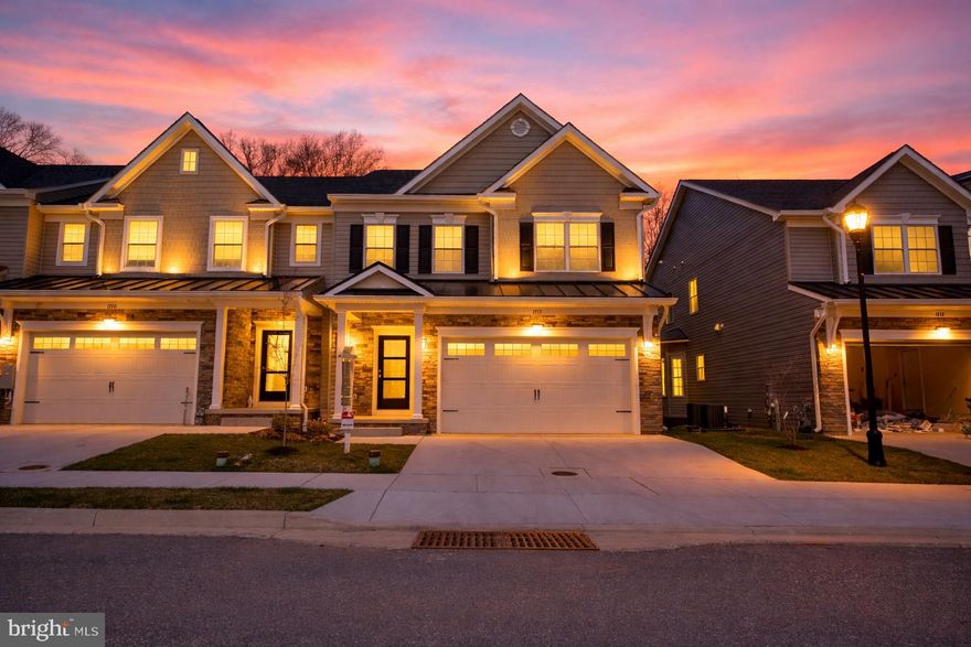OPEN HOUSE ON SATURDAY 12 TO 3! IMMEDIATE DELIVERY NEW HOME!! NEW 55 & Older luxury End of Group Ready for Immediate Occupancy! Eldersburg's newest 55 & older Doroly Gardens community upscale Villas, small enclave of 28 total units when completed! Custom, Quality Built by Patton Homes, building in Carroll County for over 40 years! Builder can make modifications to the unit if necessary! Two by Six exterior construction, Andersen tilt windows & slider. Recessed Fire Sprinklers. First floor features solid 5" wide hardwood floors, Powder room with quartz counters, taller soft close vanity & larger ceramic tile floor. First floor laundry room with large ceramic tile floor. Gourmet kitchen with hardwood floors, island with breakfast bar, upgraded quartz counters, backsplash tile, white Shaker cabinets, soft close doors & drawers, stainless steel appliances include: gas range with oven that includes the Air Fry feature, under counter convection wall oven (2 ovens total) dishwasher & microwave plus garbage disposal. pendant lighting, LED under cabinet lights & recessed lighting. Bay window table area. Great Room with hardwood floors, vaulted ceiling, gas fireplace with marble surround, celling fan, sliding door to covered rear porch. First Floor Owner's suite with hardwood floors, tray ceiling & ceiling fan, ensuite owner's luxury bath with taller double vanity, quartz counters, large shower, linen closet & large walk-in closet also with hardwood floors. Steps to second floor with hardwood treads, white poplar risers to loft area. The huge Loft are is great for additional TV area, studio or office with hardwood floors, ceiling fan and recessed lighting. Located off of the loft is a large separate storage room.  Plus 2 additional large bedrooms, each with hardwood floors, walk-in closet & ceiling fan. Second floor large full bath with double sinks, taller vanity, quartz counters, tub & commode in a separate room Plus large hall storage closet. Plus there is a huge unfinished basement that can be completed at an additional cost if needed. There is a full bath rough-in, wet bar rough-in, a basement door exit with a couple steps up to yard plus an egress window exit too for extra light in  the basement. The Trane HVAC is 2 zones- heat pump with natural gas back-up heat, public water & sewer. Builder offering $5,000 to closing if you use their recommended lender. 2 end units ready for quick occupancy and more units under roof. Convenient access to Routes 32 & 26. Close to shopping centers and restaurants! Open every Saturday 12 -3 pm or call agent to make an appointment to view units on other days. TAXES LISTED ARE FOR THE LOT ONLY!