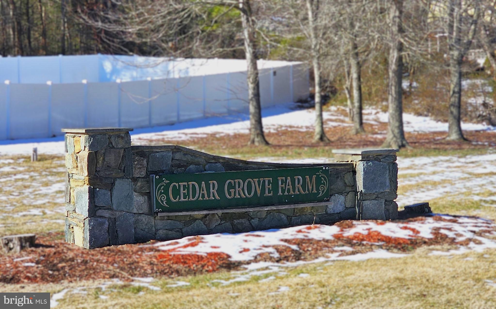 CEDAR GROVE FARM - Land