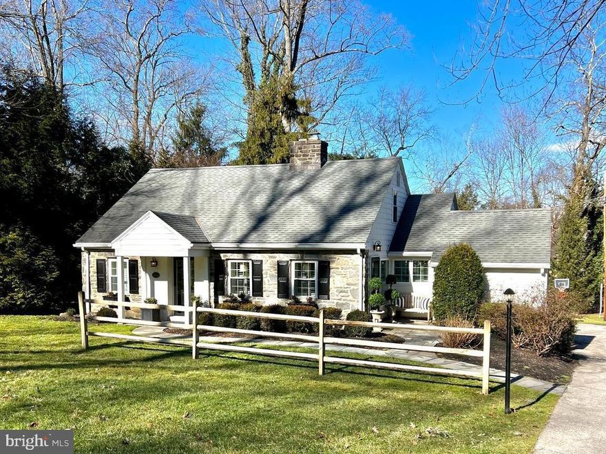 If you're looking for a charmer in  South Wayne... look no further than 414 Iven Avenue! This picture-perfect and meticulously maintained Cape Cod-style home captures your heart from the street as the stone exterior sets the tone for this gem.  A flagstone walkway leads you to the front door and upon entering one can immediately feel the warmth and sunny disposition of the property. Natural light bounces off the gleaming hardwood floors and charm abounds throughout every square inch. The inviting  Living Room with a wood-burning fireplace is flanked by built-in bookcases, deep windowsills, exquisite custom millwork, and exterior access to a beautiful slate Patio. The open floor plan with plantation shutters continues into the Dining Room harmoniously blending with the updated Kitchen featuring a breakfast bar, brand-new granite countertops, tumbled marble backsplash, and stainless-steel appliances. The party continues outside thru sliding glass doors to an amazing two-tied composite deck overlooking the flat backyard oasis.  On the opposite side of the house there are two generously sized Bedrooms, one currently being used as a Playroom and a lovely updated Full Bathroom. For one's convenience, the First Floor is completed by a stacked washer and dryer closet making doing your laundry a breeze. The Second Floor features 2 additional expansive Bedrooms with a beautiful updated Full Bathroom, and a large hallway closet. The Basement can be accessed from the Kitchen where there is an additional  washer and dryer (side by side) and generous storage space.  Completing this "move-in-ready" captivating home is a one-car Garage and Shed complete with its own electricity. This wonderful "WALK TO WAYNE" jewel promises to provide years of cherished memories...don't miss it! Showings begin Thursday, February 8th....Professional Photos coming Wednesday February 7th.
