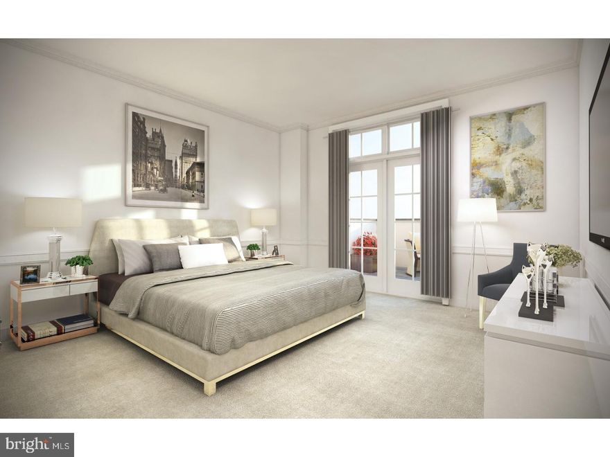 Introducing Chestnut Hill's Premier New Address: One West, twenty distinctive residences offering a maintenance-free lifestyle in the heart of historic, vibrant Chestnut Hill. These tastefully designed homes include the finest finishes and expansive living spaces where you'll welcome friends and family. With indoor parking and a variety of floor plans to choose from, One West combines the most appealing qualities of traditional Chestnut Hill living with the best contemporary possibilities. This approximately 1922 sq ft unit faces Germantown Ave and features 2 bedrooms and 2.5 baths. Enter through the private foyer with convenient powder room. The large, gourmet kitchen is well-appointed with a Thermador appliance package, 6 burner gas range, built-in convection microwave, solid wood cabinets by Fieldstone Cabinetry, granite countertops and custom tile backsplash. Just off of the kitchen is the pantry/laundry room with Bosch washer and dryer. Adjacent to the sunny, expansive living room is a guest bedroom with full bath, dining room and 193 sq ft terrace. The spacious master bedroom has a walk-in closet and master bath with marble double vanity and frameless glass shower. One of Philadelphia's most desirable neighborhoods, Chestnut Hill is known for its rich history, unique architecture, impressive parklands, and lively commercial district. Just 30 minutes to Center City Philadelphia via regional rail, Chestnut Hill is the perfect example of a transit-oriented development. With an address that is central to this urban village, One West offers a location that is singularly Chestnut Hill.