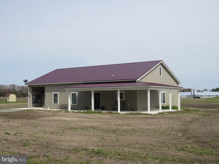 Beautifully built poultry farm situated on over 29 acres in Delmar School Dist. It consists of four 60'x600' poultry houses (currently growing with Perdue) built in 2018. Built by Kingston, Big Dutchman feeders, spray reg Bigfoot tube heating, turbo feeders. Also included is a 2-BR, 2-BA (pole barn style) dwelling with 2-car attached garage & overhead storage--beautiful layout & custom kitchen with center island! This farm is on Line Church Road, with convenient & easy access to Salisbury, MD, and Millsboro & Laurel, DE (short drive to the beaches).