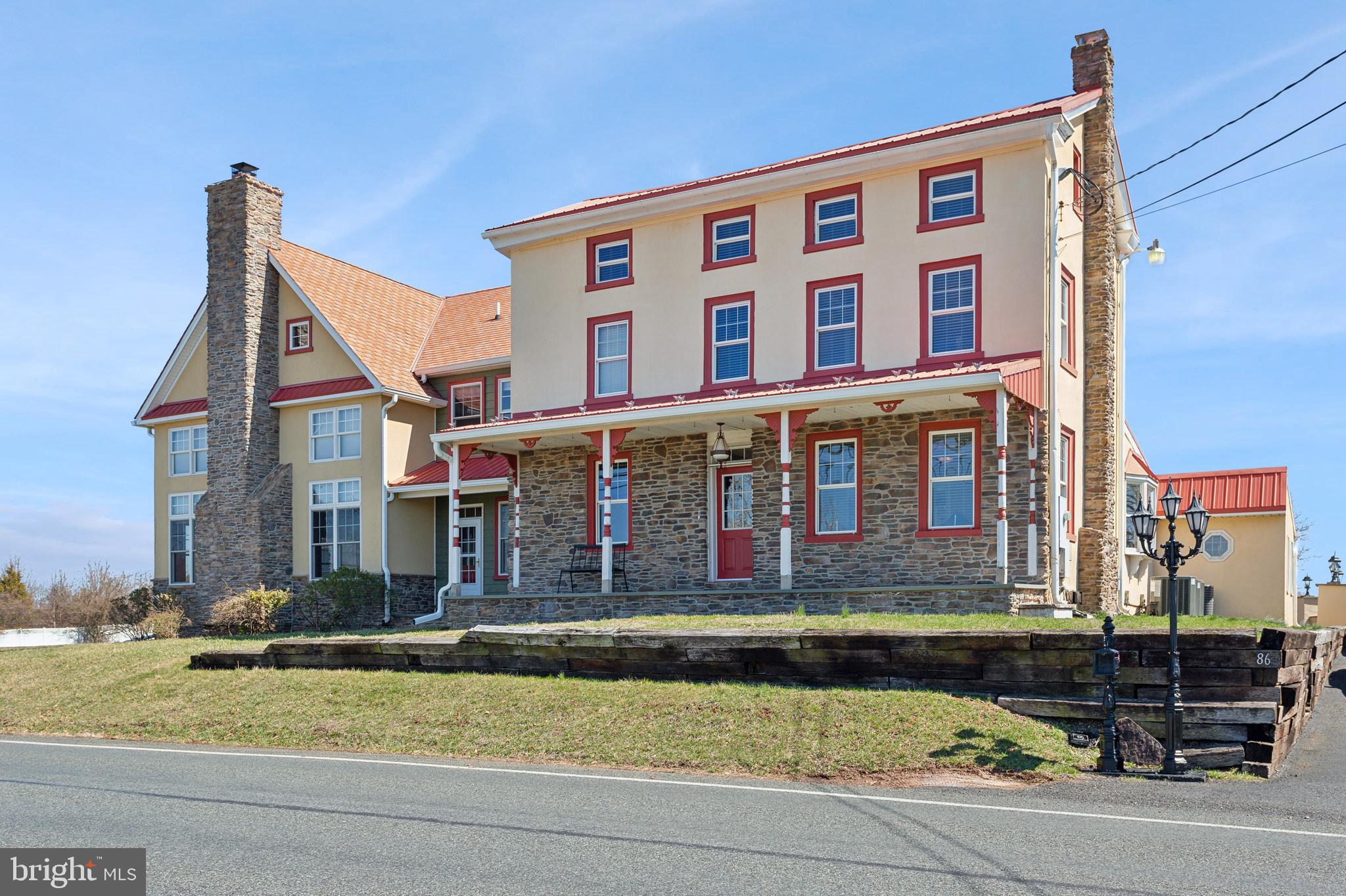 🏡 Exceptional Country-Luxe Living at 86 Sunset Road, Royersford, PA
Welcome to 86 Sunset Road, a rare blend of timeless charm and modern lifestyle upgrades—perfectly positioned on 3.5 scenic acres across from Evans Elementary School in the highly sought-after Spring-Ford Area School District.
Originally built in 1900 and expanded with a 4,000 sq ft addition in 2005, this 7,200+ sq ft home is designed for those who love space, style, and hosting unforgettable moments. With 6 spacious bedrooms and 4.5 bathrooms in the main home, you’ll find both everyday comfort and elegant entertaining spaces throughout.
Step outside and experience a private oasis:
☀️ Gunite in-ground pool with newly re-stuccoed retaining wall
🎾 Full-length fenced sport court with lighting – perfect for basketball, easily converted into pickleball or tennis
🏡 Two-story carriage house with full kitchen, bedroom, bath, office & storage – ideal for guests, in-laws, Airbnb, or a professional office
🚘 4-car garage, completely updated in 2025 with new doors, roof shingles & fresh siding
🌳 Freshly landscaped beds and mature trees throughout the property
🐴 And yes… it’s approved for up to 2 horses – your perfect mini estate or hobby farm in the heart of Royersford!
Located directly across from Evans Elementary, with walkability to school and easy access to shopping, dining, and highways, this property is the full package—historic character, modern amenities, multi-functional living, and outdoor freedom.
Whether you're seeking space for a growing family, a place to host and entertain, or your own peaceful retreat, 86 Sunset Road is the lifestyle upgrade you’ve been waiting for.