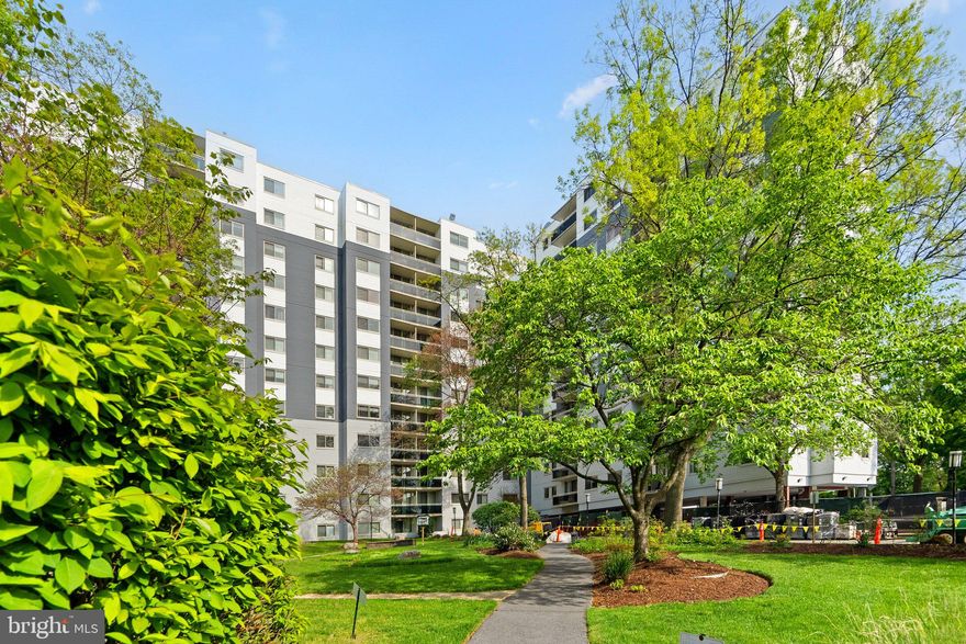 Bright and beautifully updated, this 2-bedroom, 1-bath condo offers stylish living with spectacular views from every room. The open-concept layout features a renovated kitchen with granite countertops, stainless appliances, breakfast bar, and seamless flow into the living and dining areas. Step through the sliding doors to enjoy your own private balcony.  Additional highlights include assigned parking,  an in-unit washer, recently refurbished building, community pool.  Ideally located just moments from vibrant downtown Takoma Park, Metro access, local shops, restaurants, and the scenic Sligo Creek Trail. Zoned for sought-after Takoma Park schools.