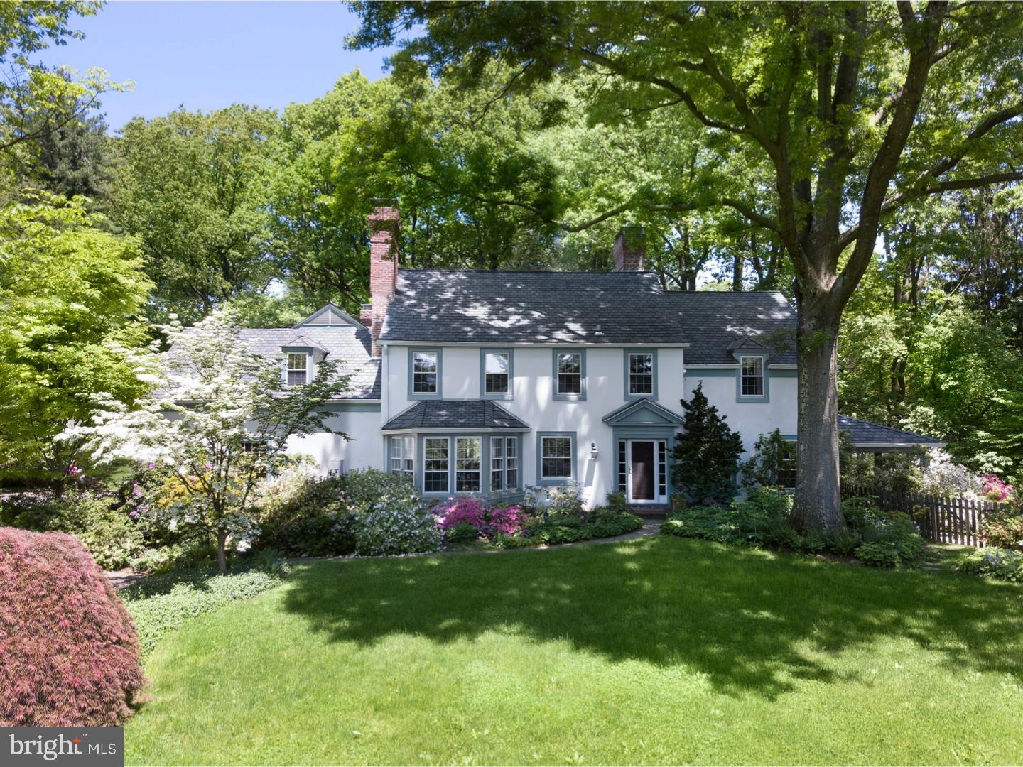 Beautiful 5-6 Bedroom 5 Full and 1 half Bath Colonial set on a private 1.29 acre location at the end of a cul-de-sac. Enjoy gorgeous views of the cutting gardens from a brick floored screened porch, while relaxing poolside, or from the flagstone patio with vine covered pergola, acting as both shade and adding to the serene setting. Carefully maintained during its current ownership, this home features hardwood floors, generous formal and informal spaces, six fireplaces, updated kitchen with stainless steel appliances, Family Room with built ins and sliders out to the separate pool area, and a finished lower level with wine cellar. Find a spacious Master Bedroom on the second level, offering His bath with standing shower, Her bath with jetted tub and walk-in closet. Four family bedrooms, 3 Full Baths, as well as an additional sixth room, currently purposed as a Library/Study complete the second floor. This ideal location is within walking distance to Idlewood Farms.