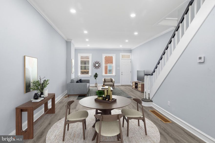 Updated South Philly rowhome offering modern systems and finishes in a walkable location near East Passyunk and public transit. Recent improvements include new HVAC, updated electrical, recessed lighting, and a renovated kitchen and bath with new appliances. Bright living spaces and a functional layout make this a strong alternative to renting, with long-term ownership potential in a well-connected neighborhood. Ask about available 2-1 and 3-2-1 rate buydown options that may help reduce initial monthly payments for qualified buyers.