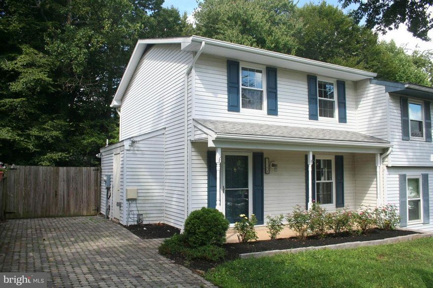 Hurry! This duplex has just been fully remodeled.  Has a great tiered patio, backs to wooded common ground, generous storage shed and a utility shed attached to home.  Fenced rear yard. Perfect for pets. New granite counter tops, new stainless steel appliances. new paint, new hardwood flooring on first level, new carpet stairs & 2nd level.  HURRY This home will go FAST!! It is PRICED TO SELL!