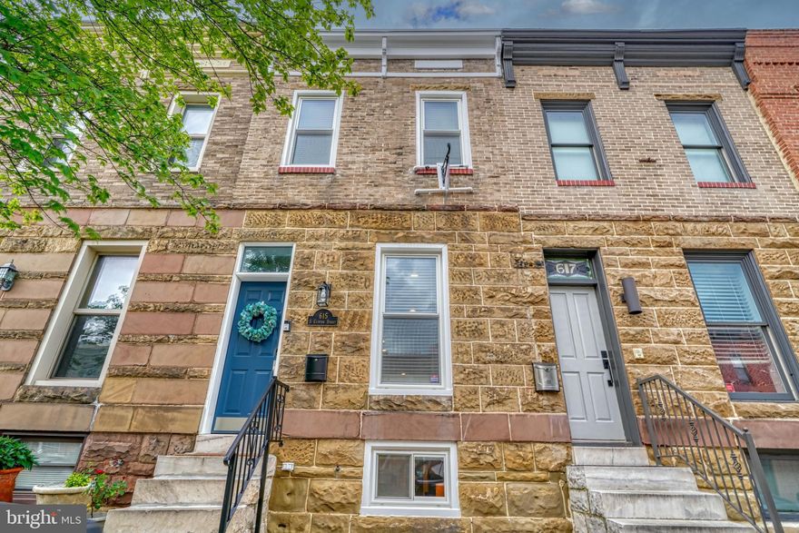 Introducing 615 S Clinton Street – a gem nestled in the heart of Canton, just steps away from local neighborhood eateries. This inviting 3-bedroom, 3.5-bathroom home welcomes you with a sense of comfort the moment you step inside. The expansive living room boasts built-in shelves, setting the tone for a cozy ambiance. The generously proportioned kitchen, complete with ample storage, showcases meticulous attention to detail. With stainless steel appliances throughout, cooking becomes a delight in this well-appointed space.

At the back of the house, a spacious mudroom/laundry room offers practical convenience, leading you to the parking pad with a rear privacy fence.

Venturing upstairs, discover two generously sized bedrooms, including the Primary En Suite Bedroom. This primary bedroom provides direct access to the rooftop deck, where you can enjoy captivating city skyline views. Both levels have been freshly painted, offering a blank canvas for you to personalize.

Descend to the lower level, where a generously sized bonus den and office area await, complemented by a full bathroom. The third bedroom at the rear of the home ensures ample privacy.

This remarkable Canton Home is not to be overlooked. Don't miss your chance – schedule a showing today or join us for an Open House this weekend on Saturday the 12th or Sunday the 13th from 12-2pm! Your dream home awaits.