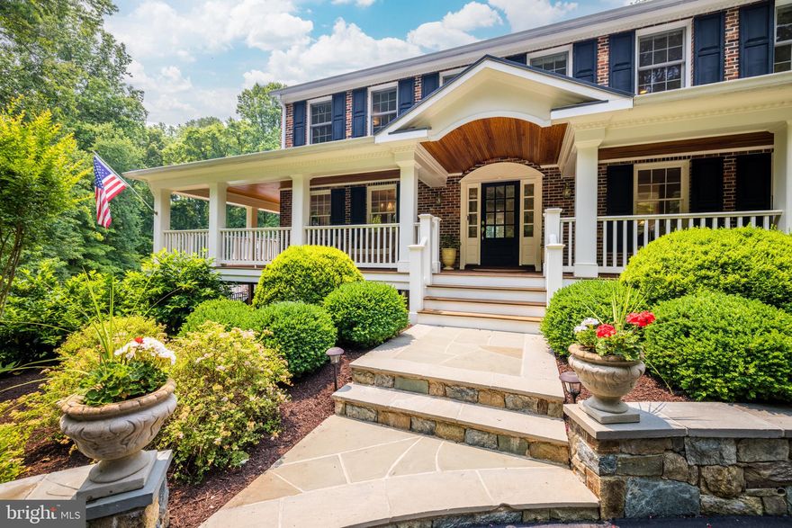 An oasis just minutes to Tysons! This exceptionally updated colonial with over 5000 sf of living is privately located on almost 2 acres with a pool surrounded by lush landscaping and backing to trees.  Like living in your own retreat. The original house was thoughtfully expanded on the main and upper levels including a wraparound porch, screened porch and hot tub nook.  Enjoy glorious views from all rooms in the house and enjoy surrounding nature from the porches and deck.  The floor plan is ideal for entertaining with seamless flow from every room to the wraparound porch and deck.  This property is also perfect for working from home with flex space on all three levels for peace and privacy. The huge backyard is entirely fenced with a beautiful  pool with a spring board and  an adjoining pool house with a loft and has heat and electricity and a front covered sitting area. The front yard sits back off the street and is lushly landscaped and includes a circular driveway and stone walkway to the front porch.  The house and property has been extensively renovated, expanded and enhanced by the present owners (See the documents in MLS for Capital Improvements). The main level has an open kitchen with a center island, breakfast nook with a fireplace and an adjoining family room with a vaulted ceiling and fireplace with doors to screened porch and deck as well built-in cabinets and bookcases and an eat-up breakfast bar that opens to the kitchen. The main level is complete with a study, music room, dining room, gracious foyer, mud room and two car garage. The upper level features a private owners suite with plantation shutters, a luxury bath and a large walk-in closet with an island done by California Closets. There are four additional bedrooms (one presently used as an office) and a hall bath.  The walkout lower level gets natural light from a large picture window and sliding glass doors to the backyard.  It features a large recreation room with a wall to wall built-in with cabinets and storage drawers, bedroom with full bath, laundry room with laundry chute from the second floor, built in pantry with a wine rack and a storage closet under the stairs. Peacock Station is a great walking neighborhood and is within minutes of Difficult Run hiking trails and Great Falls National Parks.  It is just minutes to  the Village of Great Falls and Reston Town Center  as well as Wolftrap National Park for the Performing Arts.  Also, it is just a short distance to Tysons with the Silver Line Metro, the Galleria, The Boro and the Capital One Hall Performing Arts Center.  It is equidistant to Dulles International and Reagan National Airports. Additional highlights include: Generator, sound system inside the house with speakers in the porch and at the pool, built-in six seat hot tub, automatic pool cover and extensive landscape lighting and motion sensing security lighting. ***Offer Deadline Monday June 12th at 2 PM***