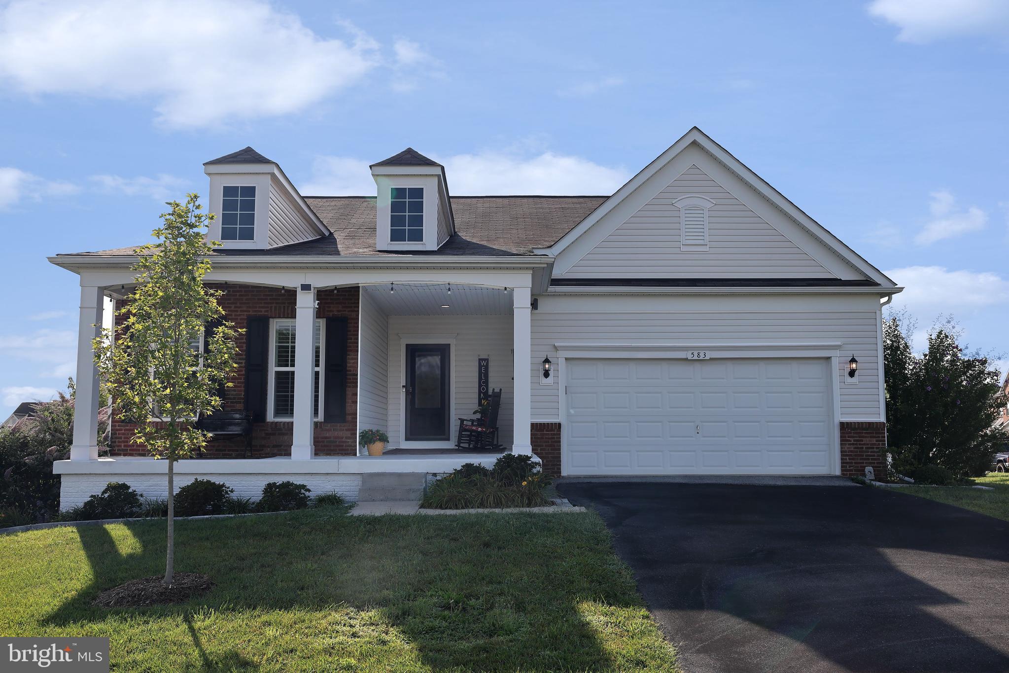 Don't miss the opportunity to own this immaculate home located in sought after Southern Hills Subdivision. The welcoming front entrance opens to upgrades galore from the gleaming hardwood floors to the plantation shutters, gourmet kitchen with beautiful white cabinets, open dining area and living room, 2 spacious bedrooms with magnificent closet space and an office which can be converted to another bedroom, a tiled master bath with a spectacular walk-in shower. The unfinished basement has a walk out sliding glass door to the patio, ceiling to floor windows, and is already plumbed for a bathroom and roughed in for additional rooms and is just waiting for your finishing touches. Enjoy the lovely mountain views from the covered front porch or spend your evenings relaxing or entertaining on the rear deck or patio admiring the beautifully landscaped yard. This is an excellent commuter location for I-81, I-66, Rt. 7 and 340. Convenient to shopping, dining out, and medical facilities, This is truly a move-in home waiting for a new owner. Come see - you won't be disappointed as it will not last long.